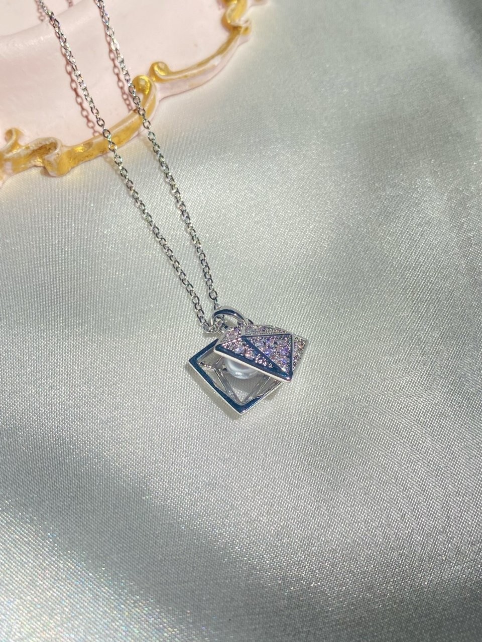 Diamond Pearl Kolye