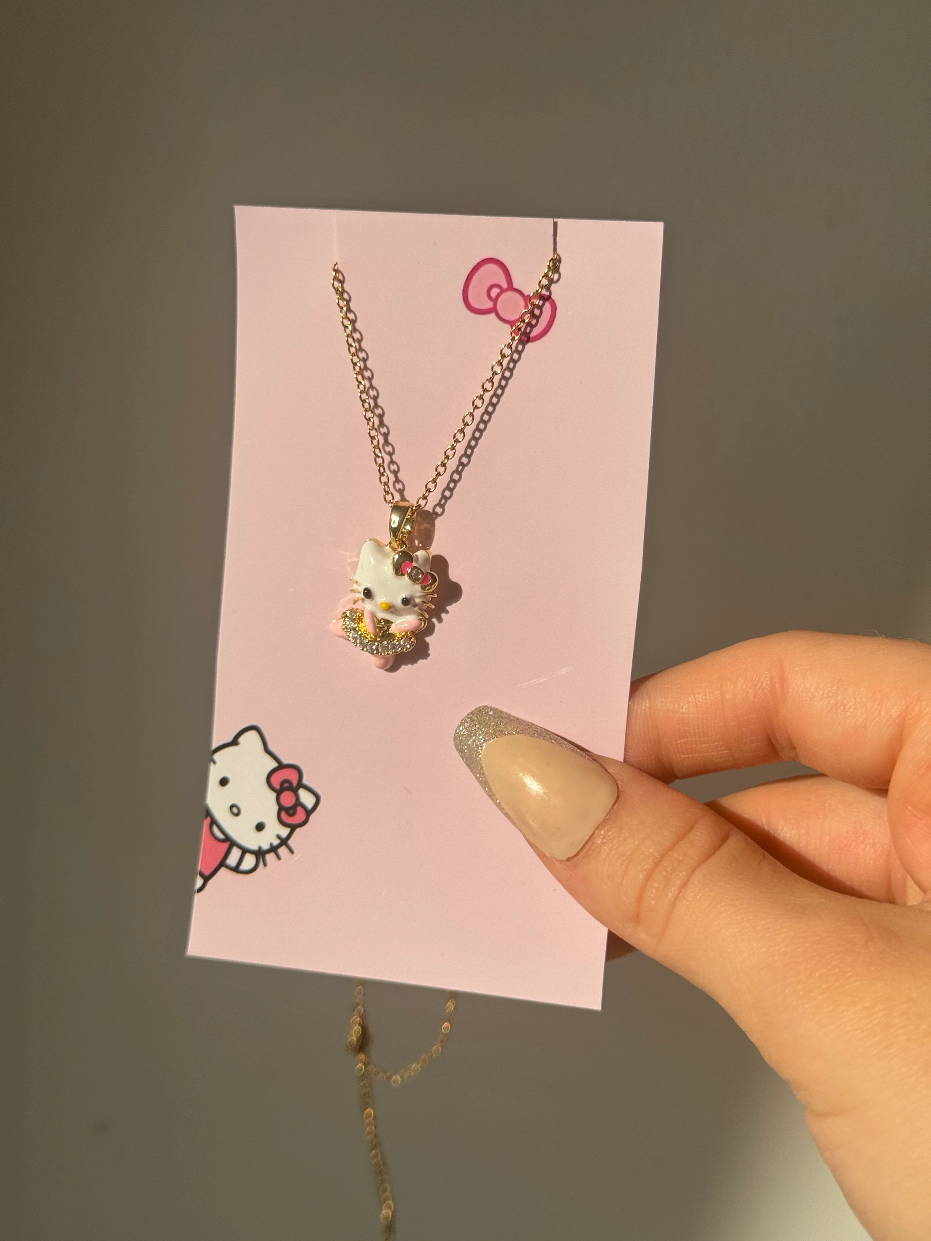 Çelik Balerin Hello Kitty Kolye