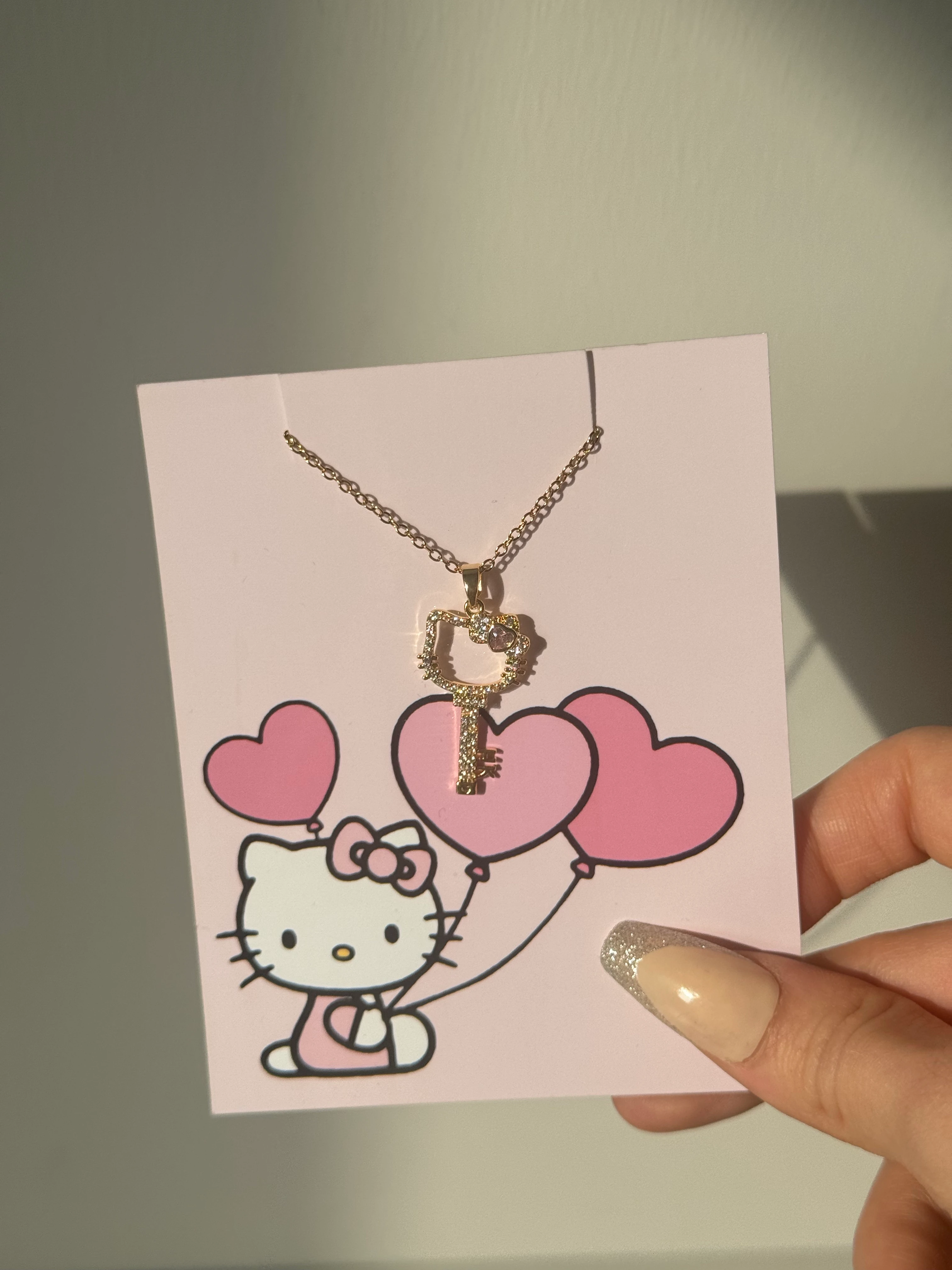 Çelik Hello Kitty Anahtar Kolye