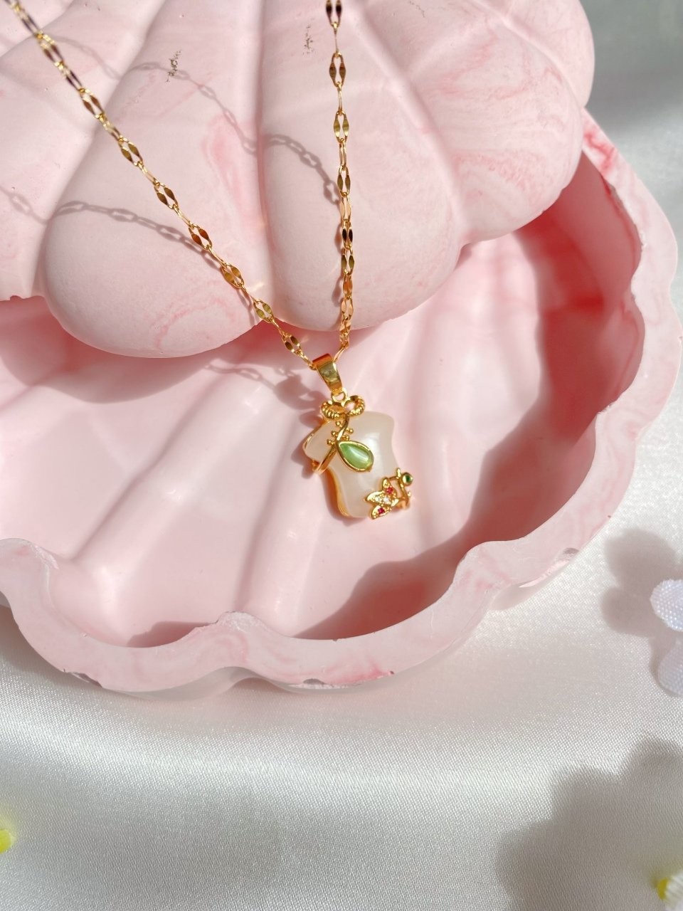Floral Stone Kolye