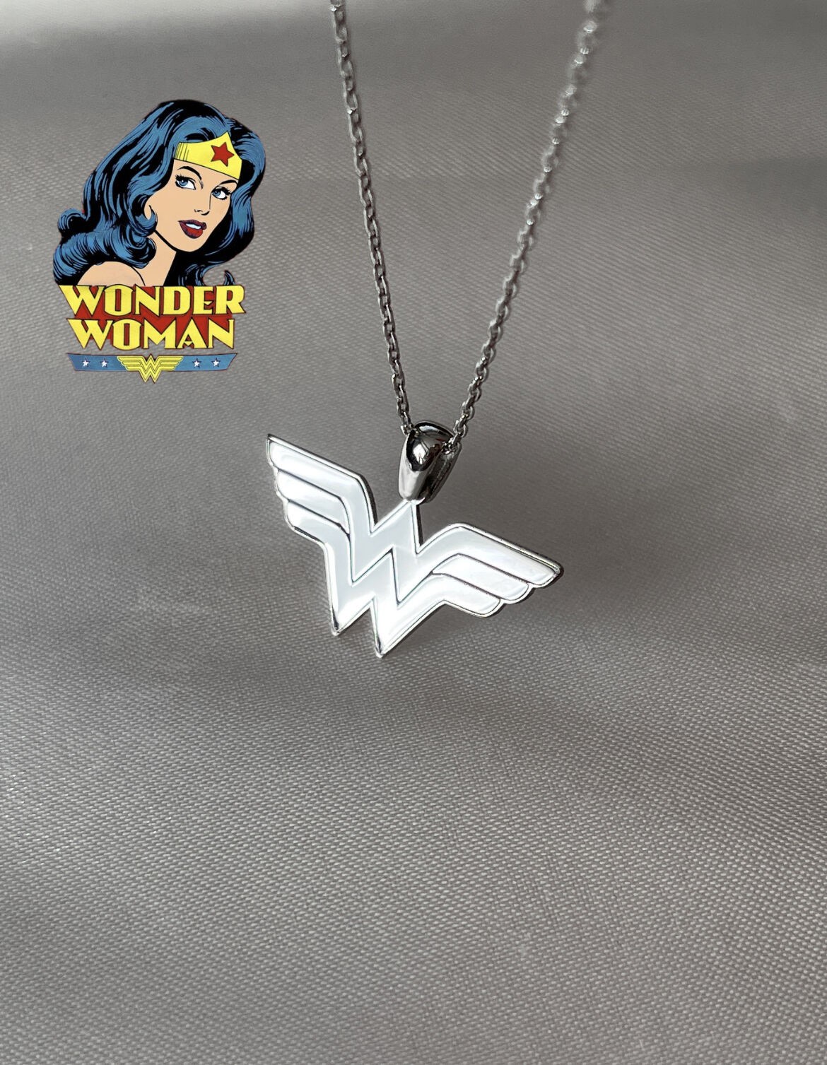 925 Gümüş Wonder Woman Kolye