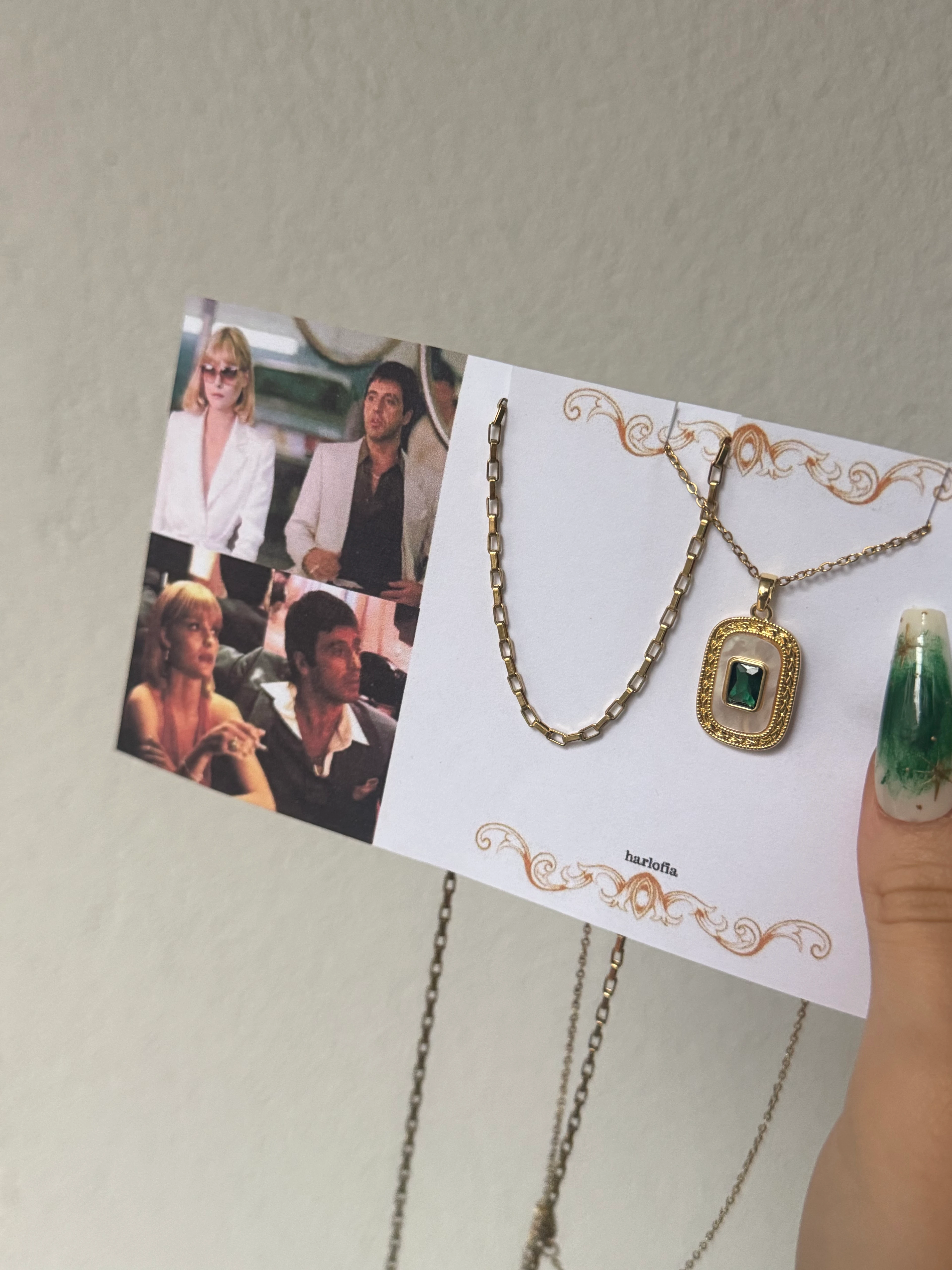 Scarface Tony ve Elvira İlhamlı Çift Kolyeleri