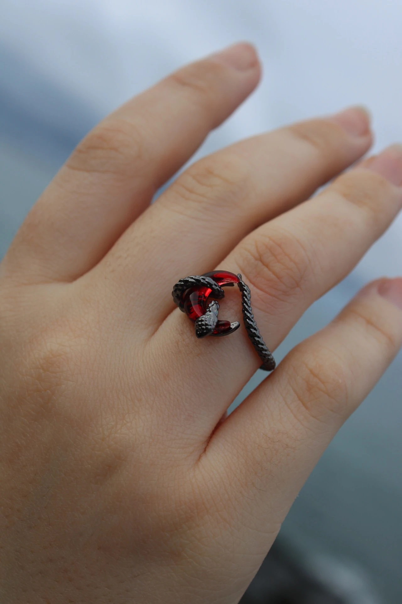 Kanlı Ay Ayarlanabilir Yüzük