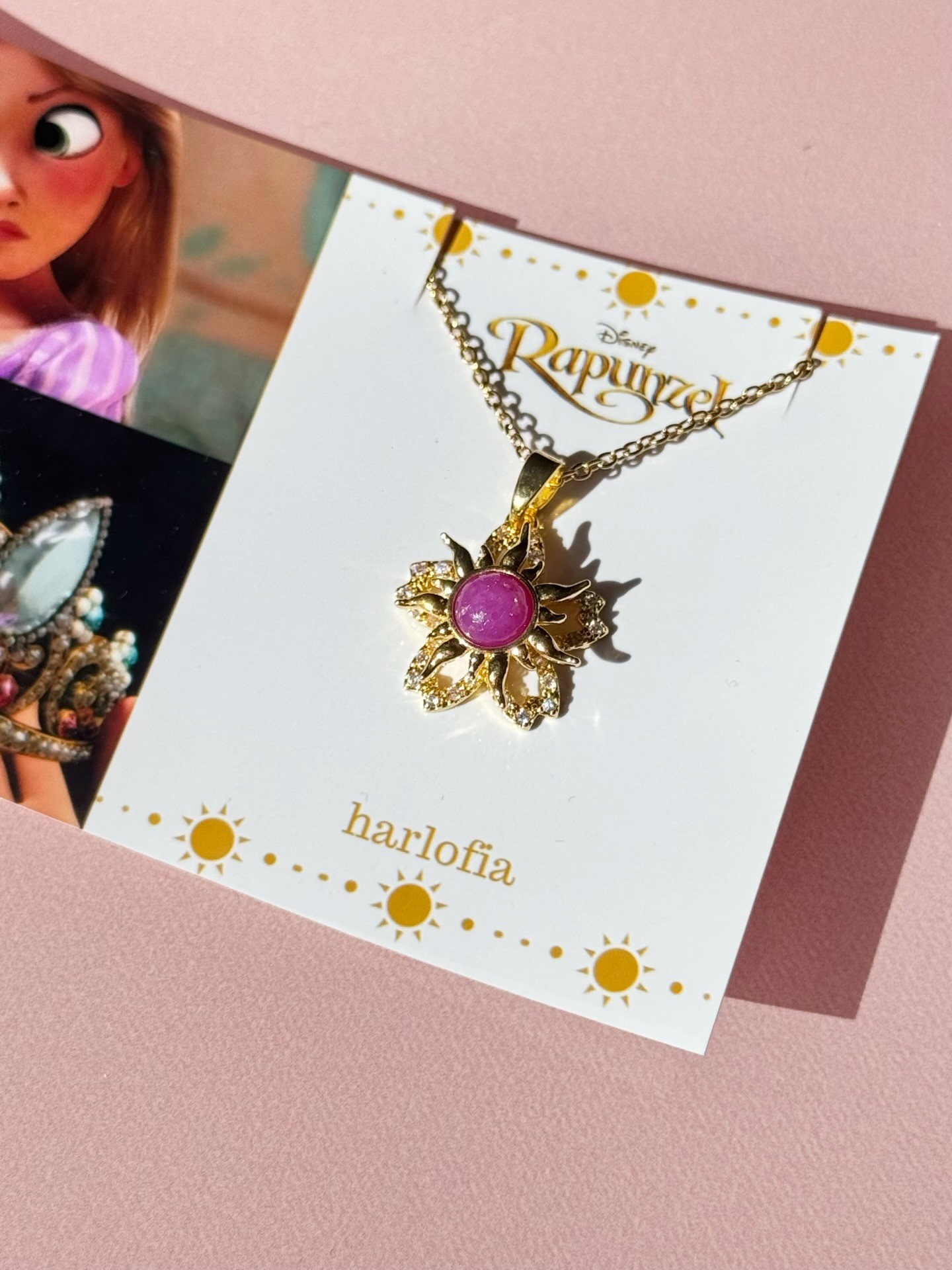 Çelik Dönen Rapunzel Güneş Kolye