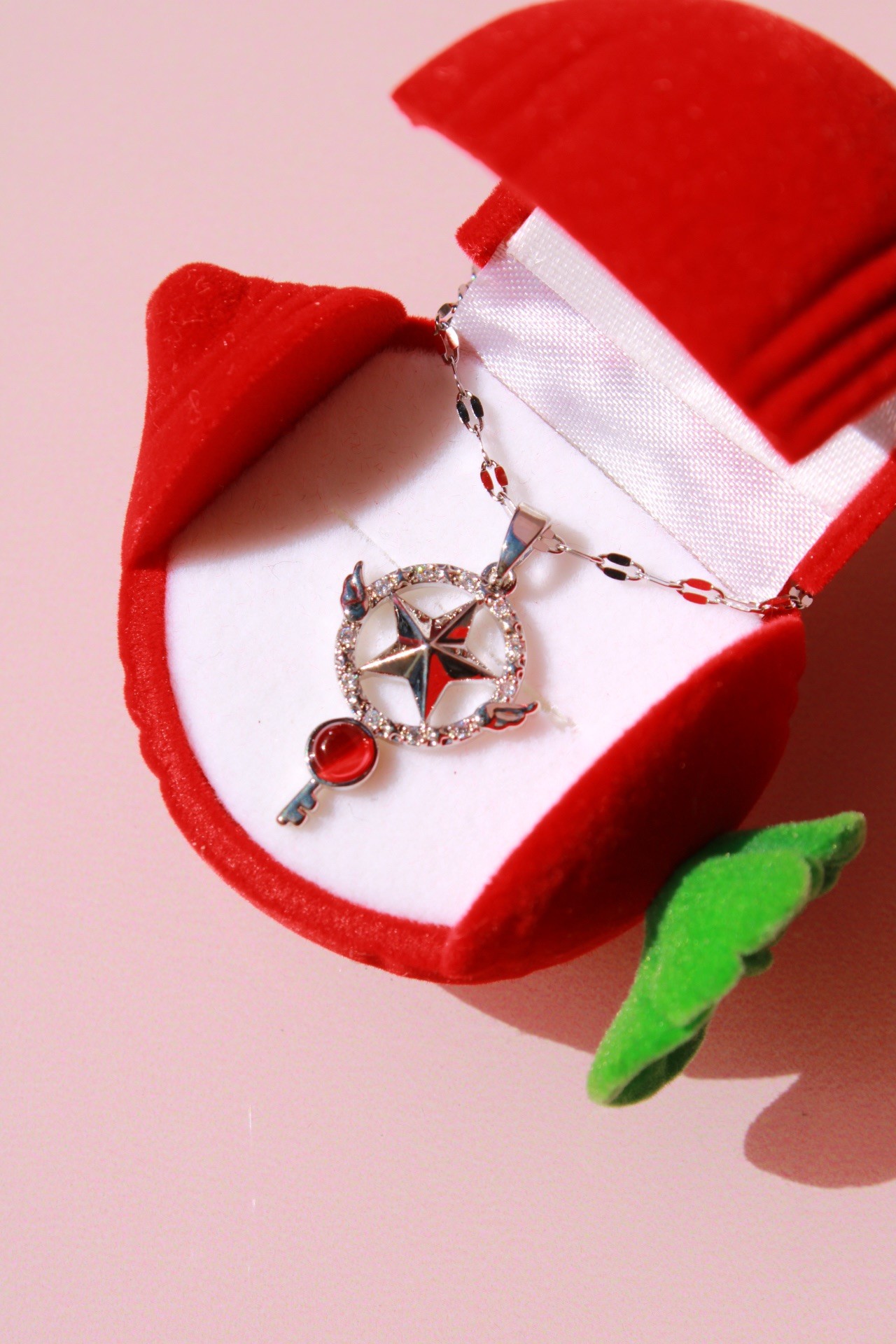 Çelik Sailor Moon Sakura Wand Kolye