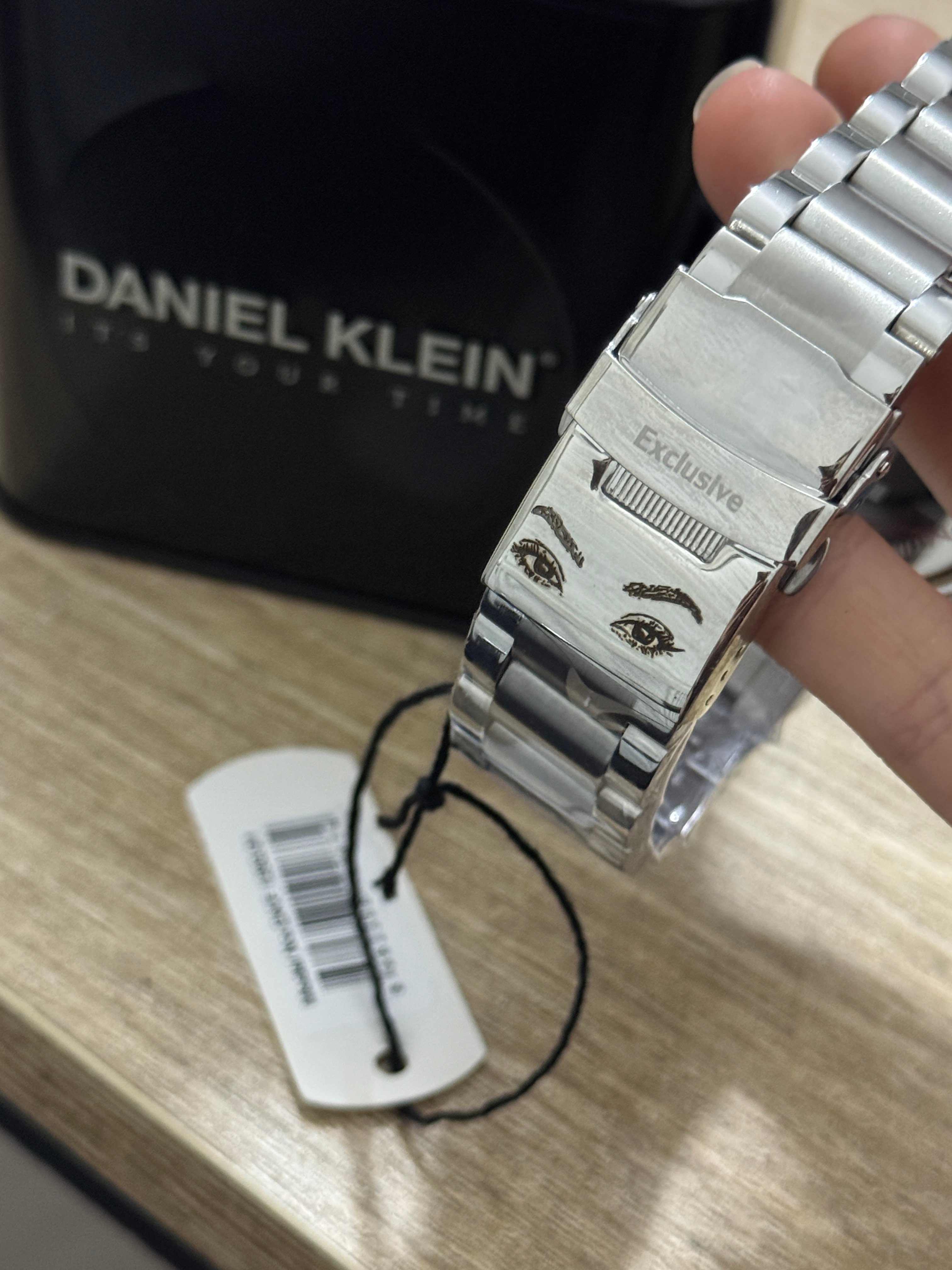 Kordonu İsim Yazılı Orijinal Daniel Klein Siyah Kol Saati Exclusive Seri