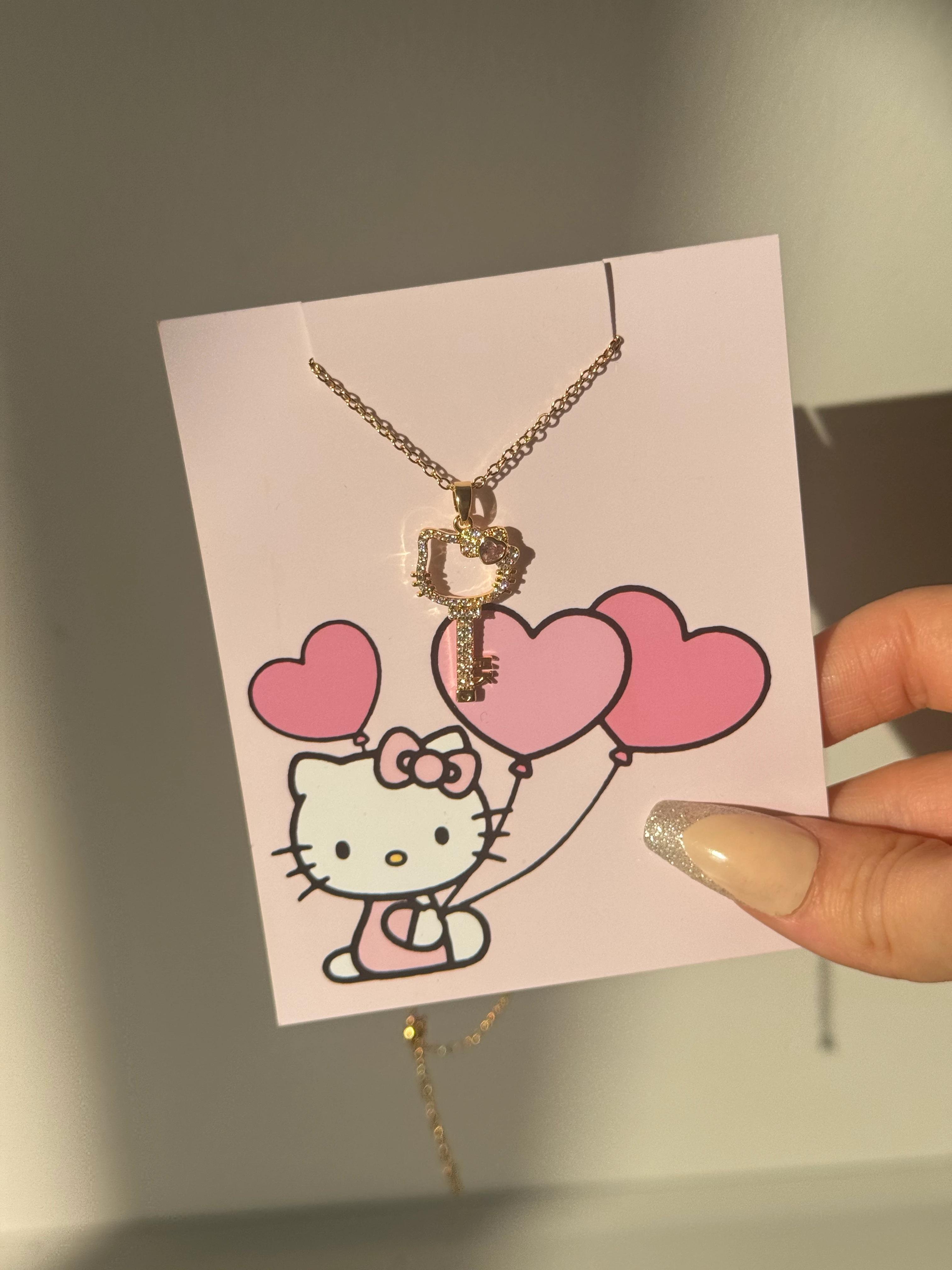 Çelik Hello Kitty Anahtar Kolye