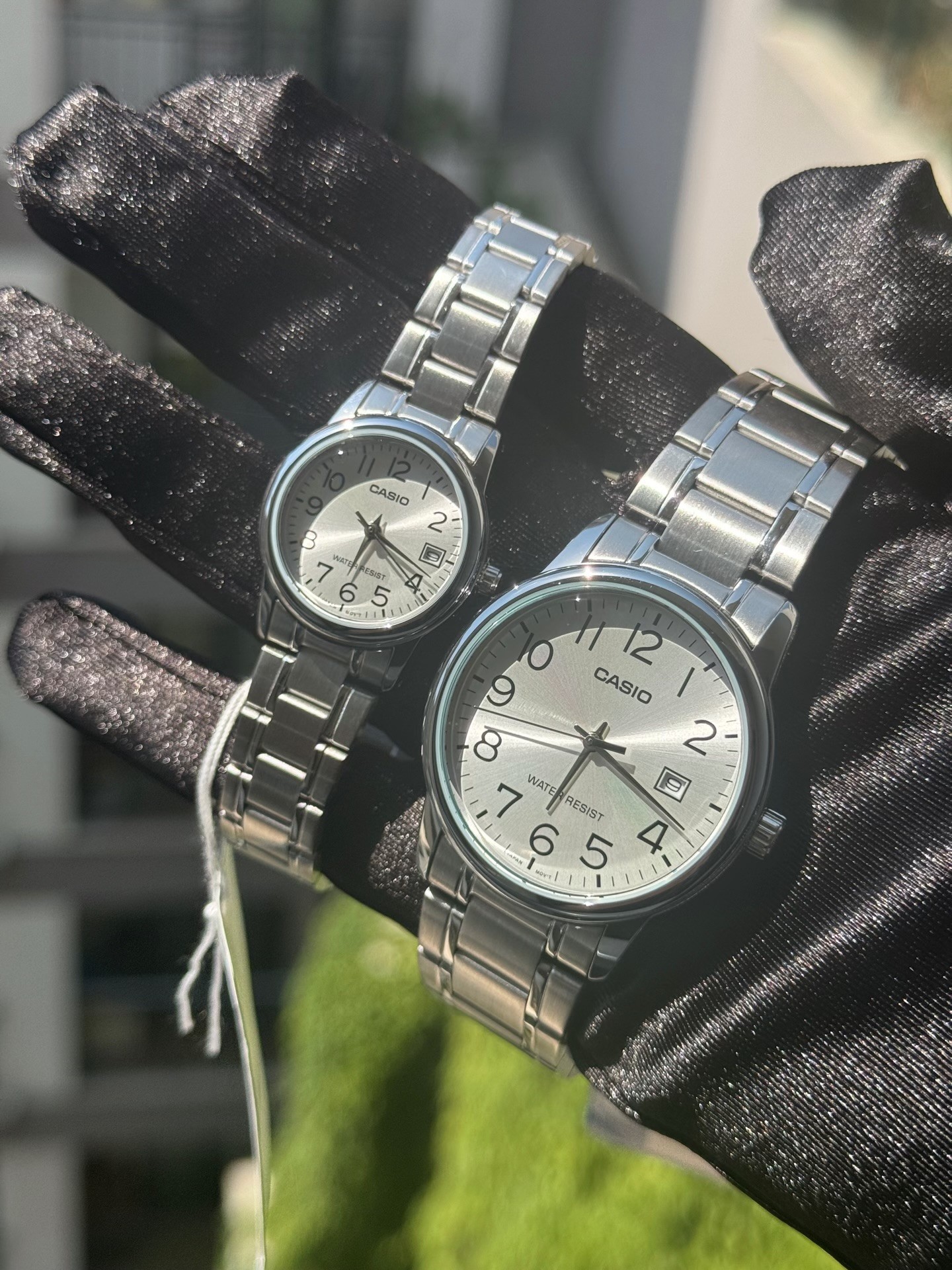 Orijinal Casio Beyaz Kadran Takvimli Çift Kol Saati
