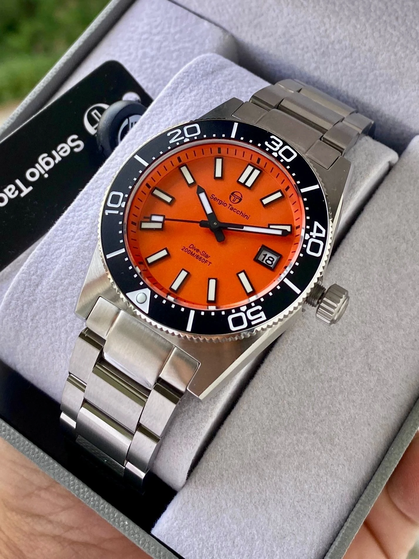 Orijinal Sergio Tacchini Turuncu Kadran Kişiye Özel Erkek Kol Saati