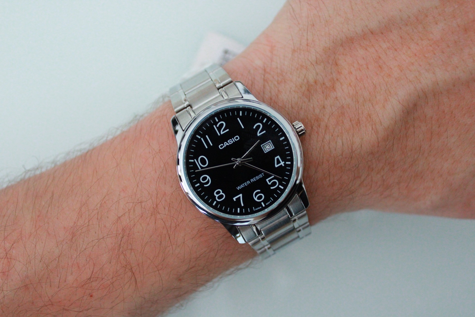 Orijinal Çelik Casio Siyah Marka İsim Yazılı Kol Saati
