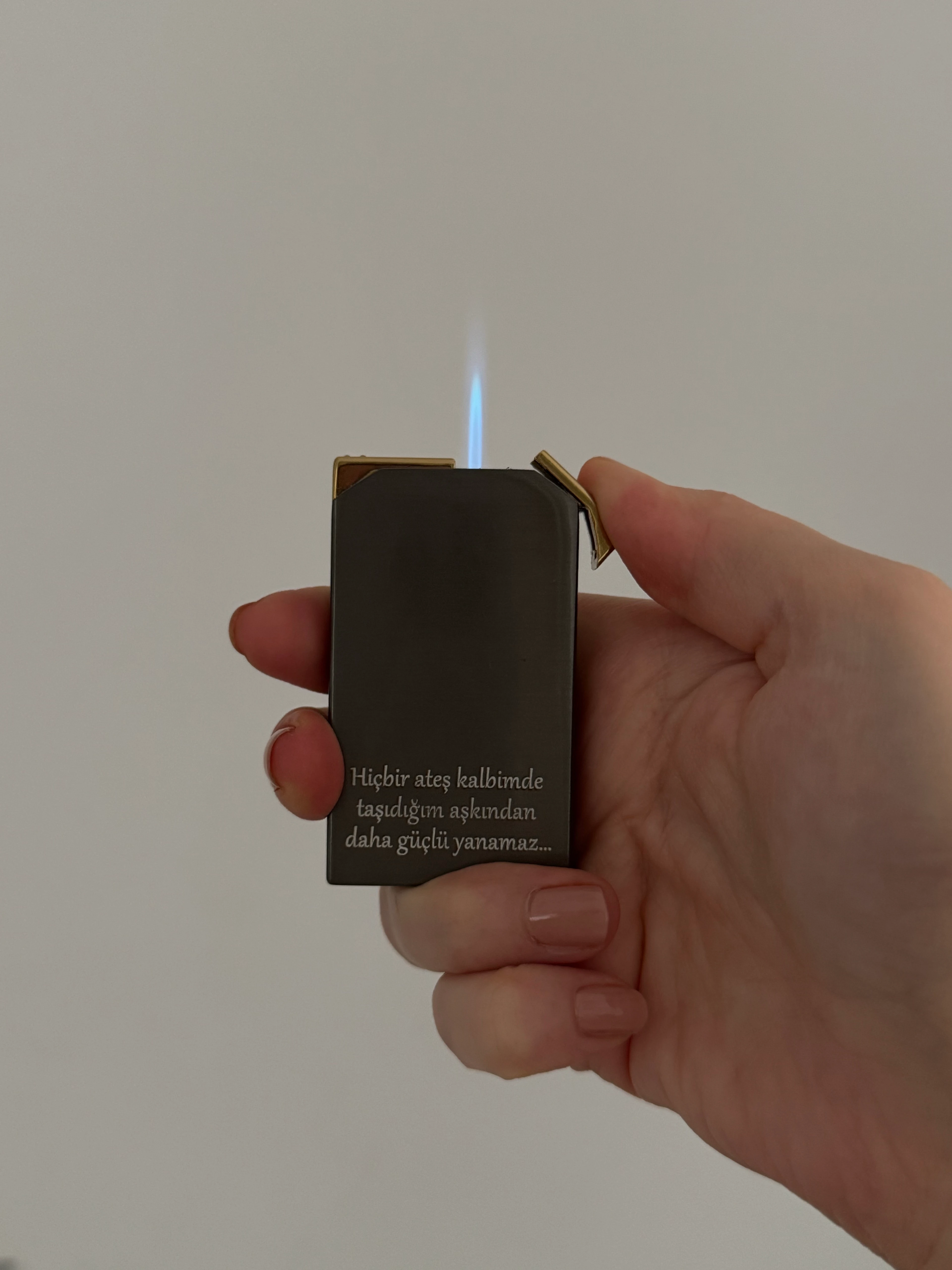 Kişiye Özel Çift Yanışlı Metal Çakmak