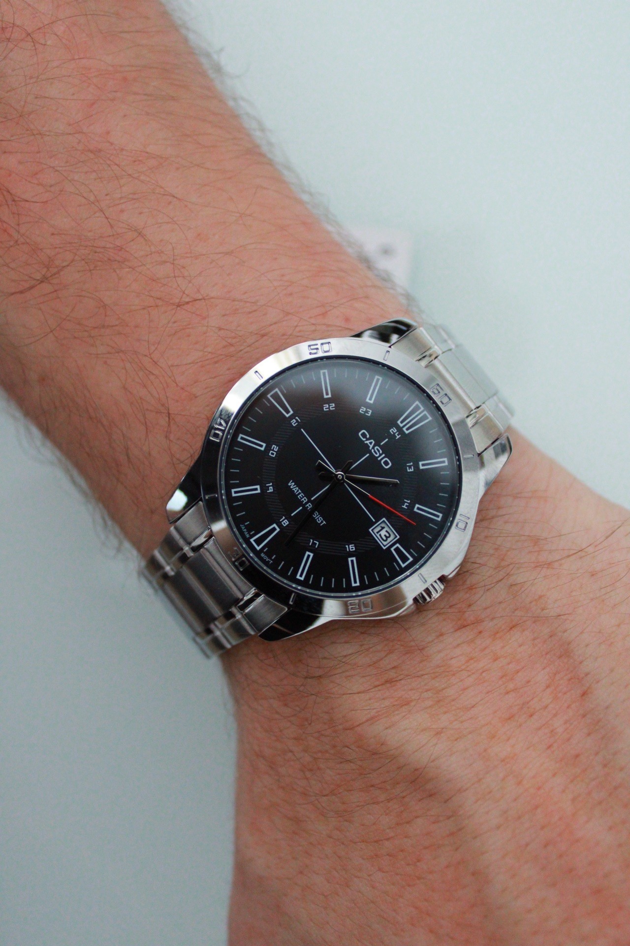 Orijinal Casio Takvimli Siyah Kadran Kordonu İsimli Erkek Kol Saati 1CUDF 