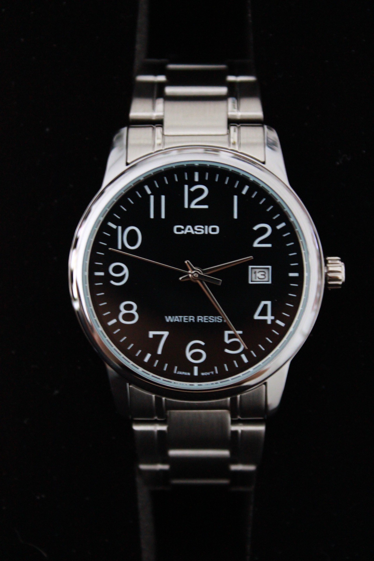 Orijinal Çelik Casio Siyah Marka İsim Yazılı Kol Saati