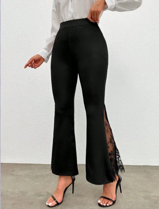 Kadın Ispanyol Paçadantel Detay Dalgıç Tayt