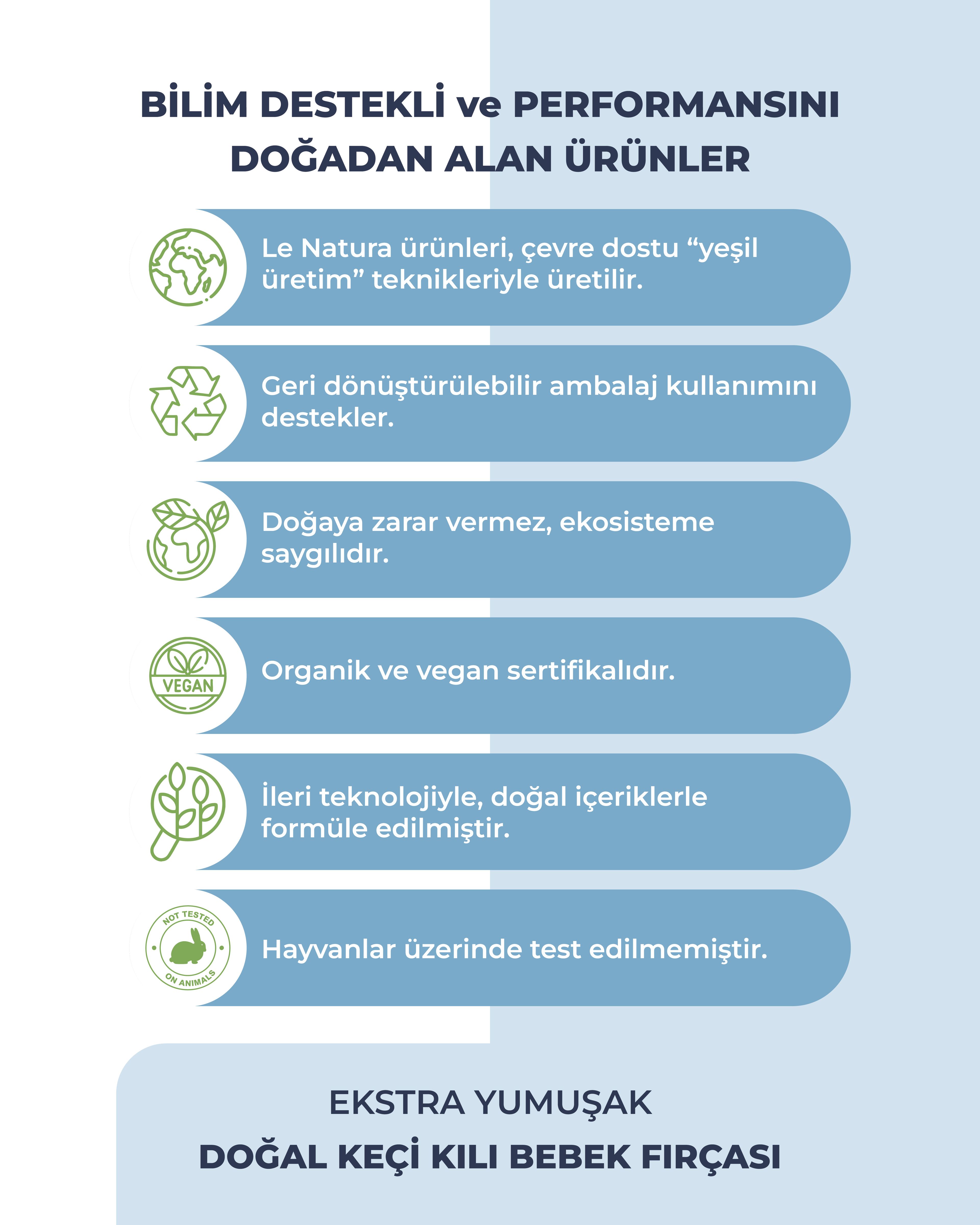 Ekstra Yumuşak Doğal Keçi Keçi Kılı Bebek Konak Saç Fırçası