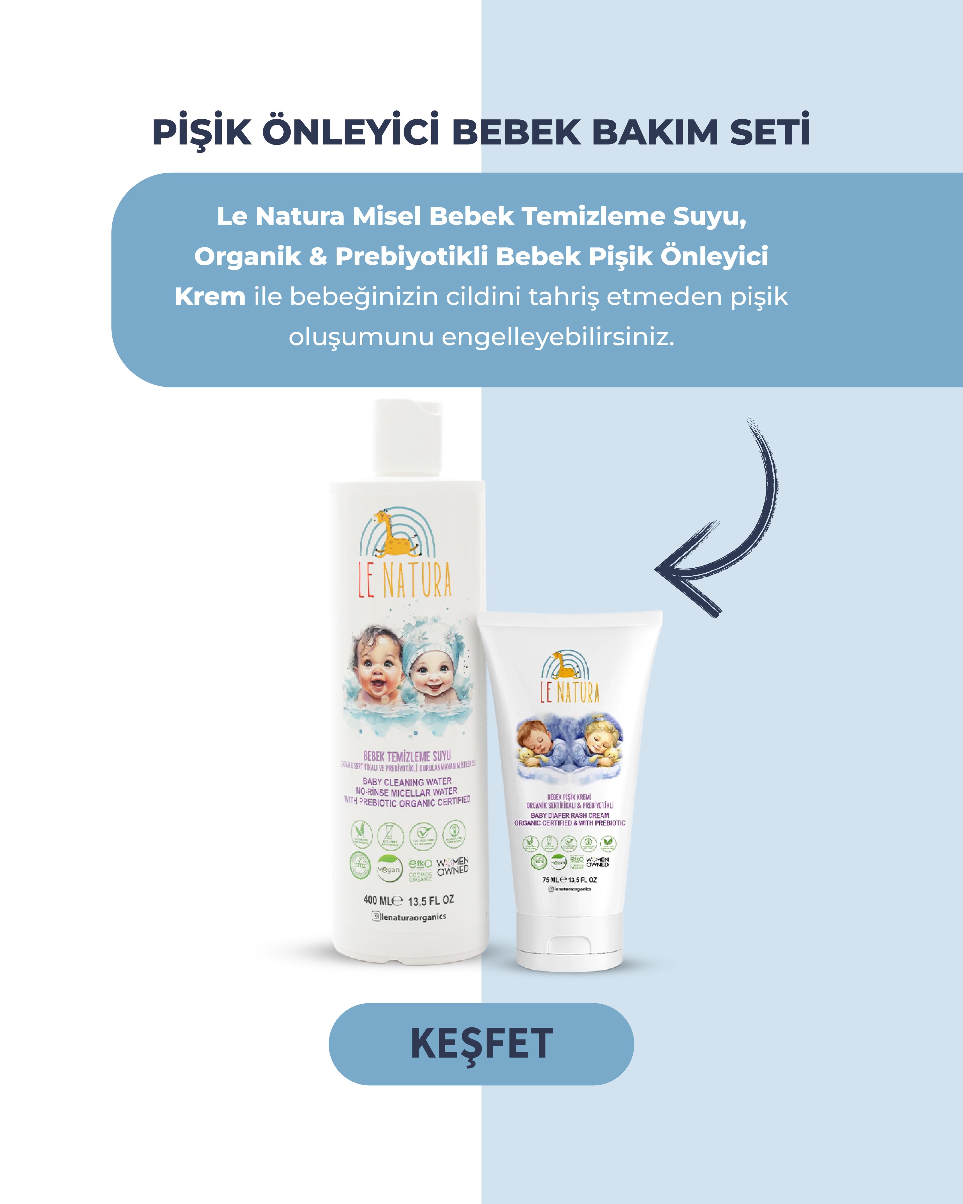 Pişik Önleyici Bebek Bakım Seti