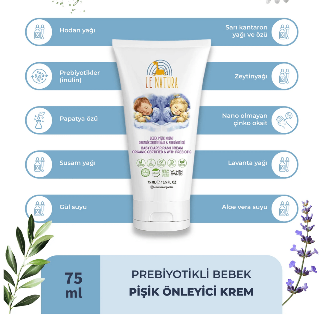 Le Natura |Prebiyotikli Yenidoğan Bebek Pişik Kremi
