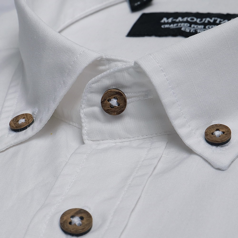 Beyaz Casual Düğmeli Yaka Gömlek