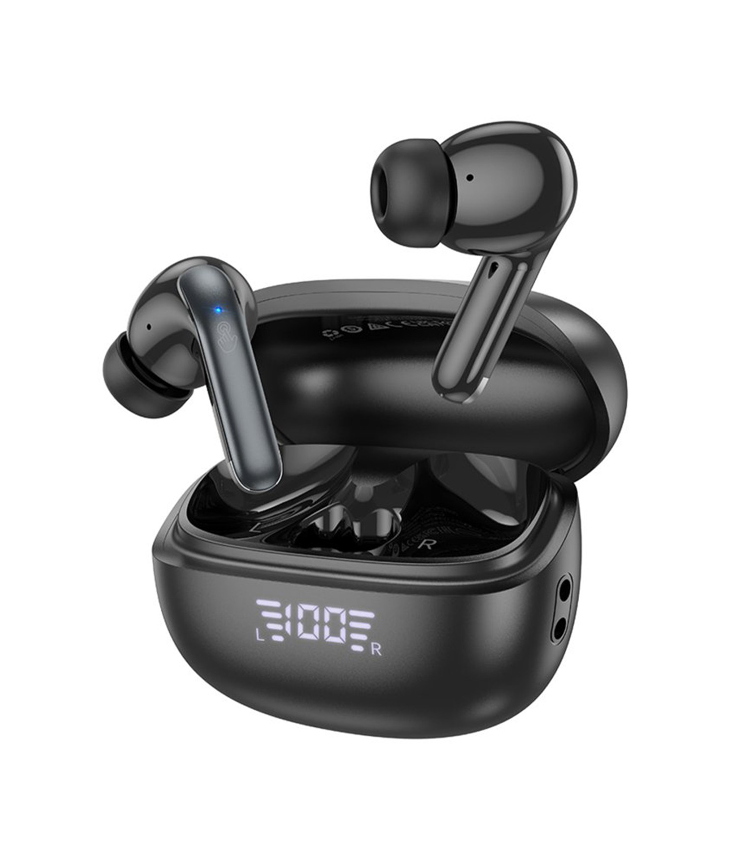 Hoco EQ5 Energy Aktif Gürültü Engelleyici Özellikli Bluetooth 5.3 Kablosuz TWS Airpods Kulaklık - Siyah