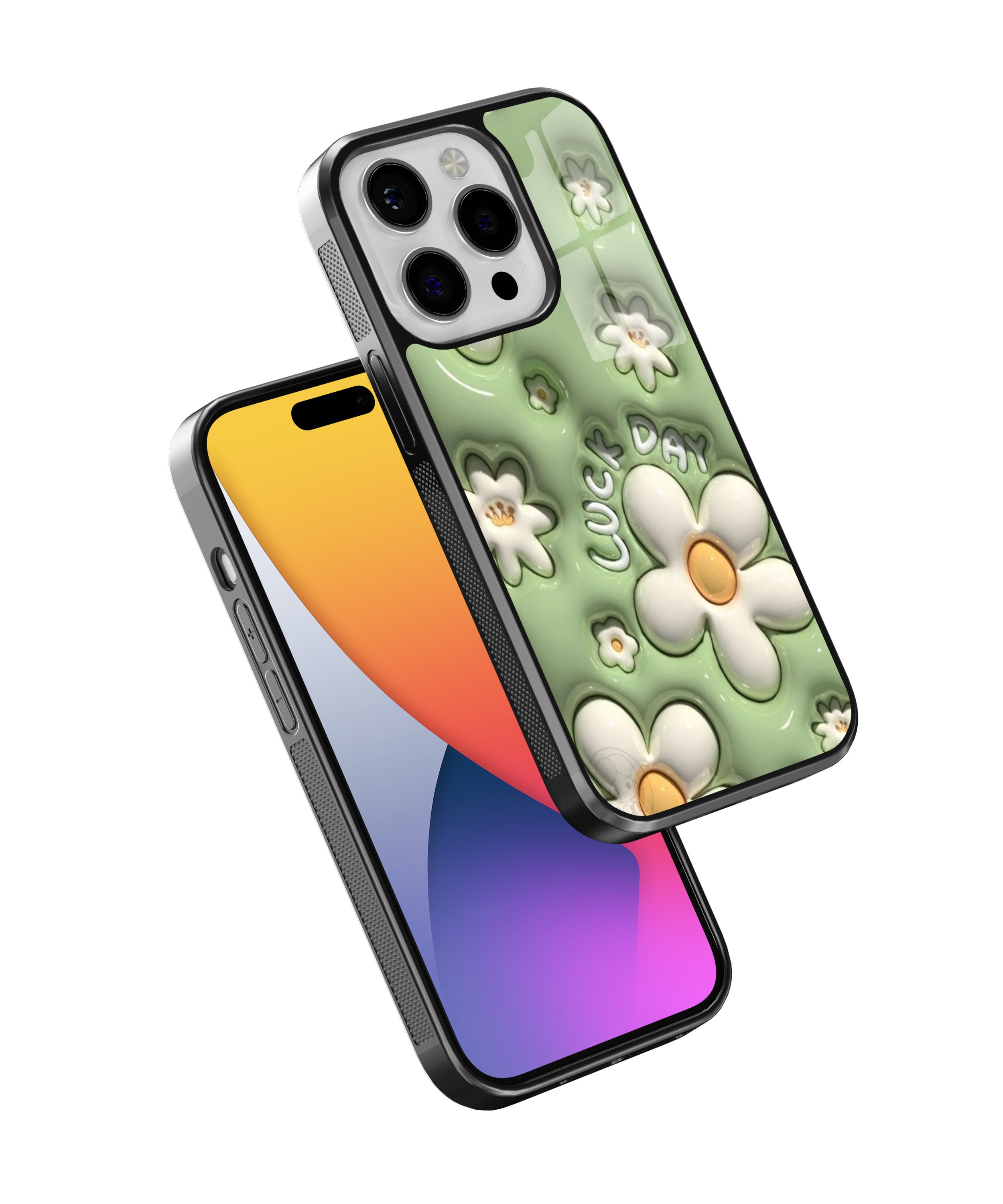 3D Luck Day Flower Flexible Cam Kılıf