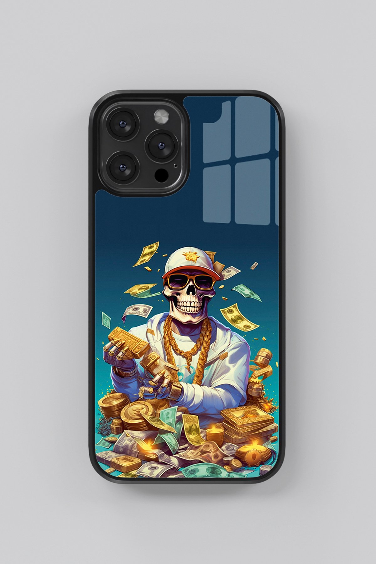 Skeleton Dollar Flexible Cam Kılıf