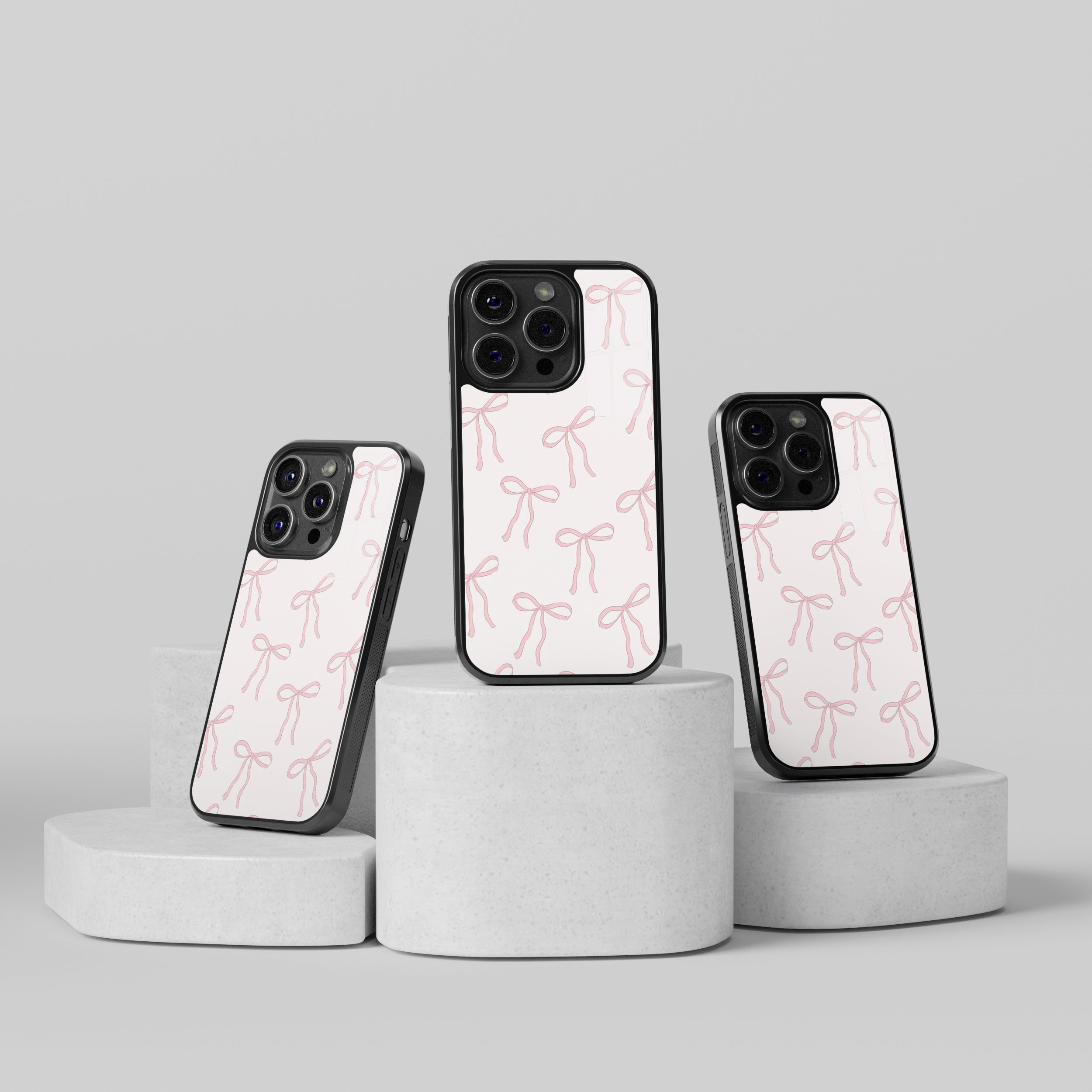 Pembe-Beyaz Flexible Cam Kılıf