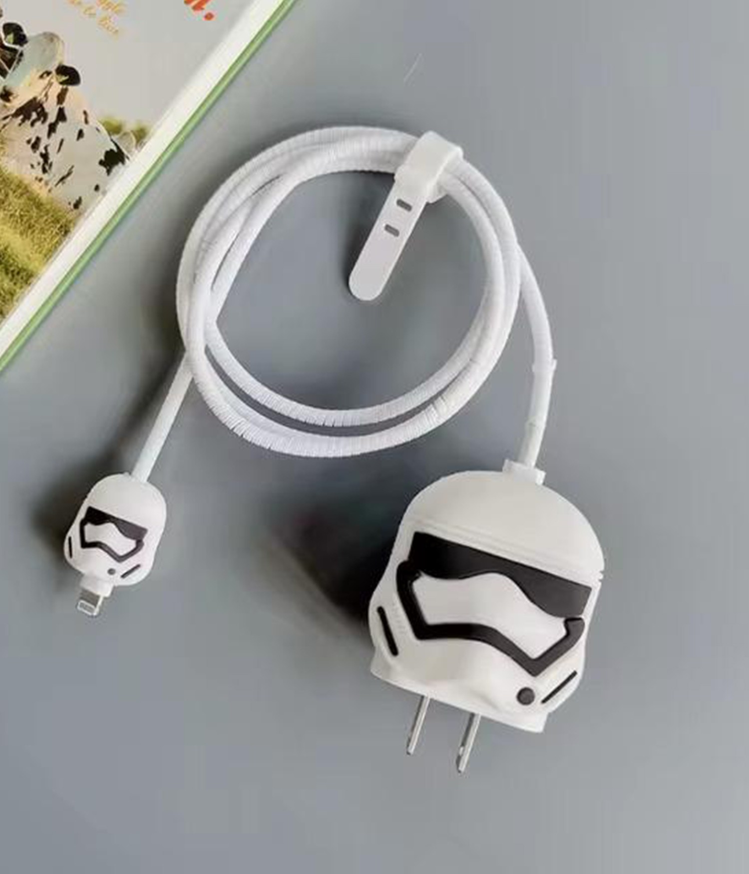 Iphone 18W/20W Uyumlu Şarj Aleti Kılıfı, Adaptör Ve Kablo Koruyucu Starwars Figürlü
