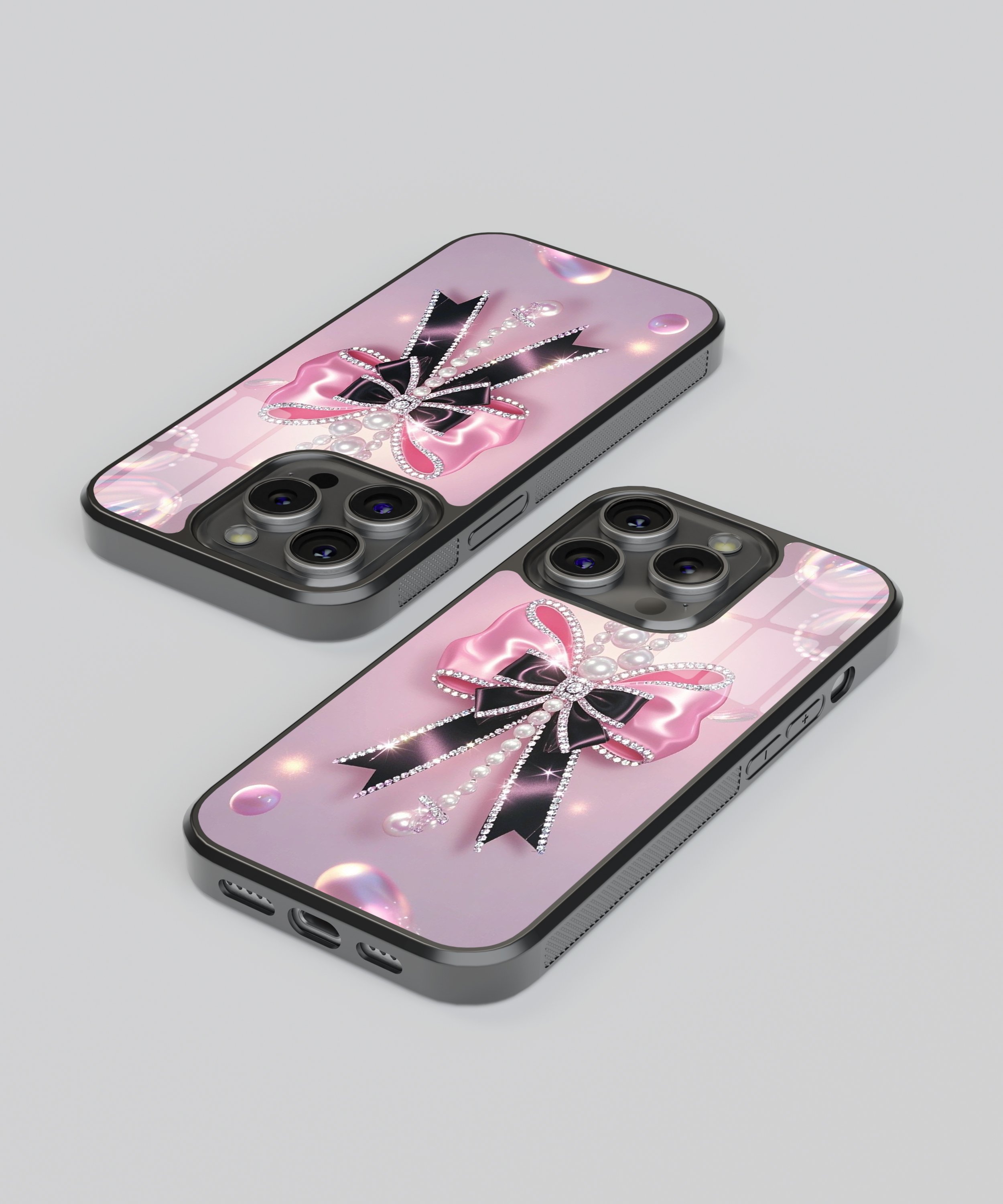 Taşlı-İncili Kurdele Flexible Cam Kılıf