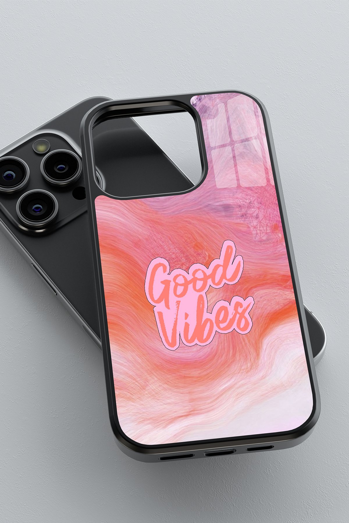 Colorful Good Vıbes Flexible Cam Kılıf