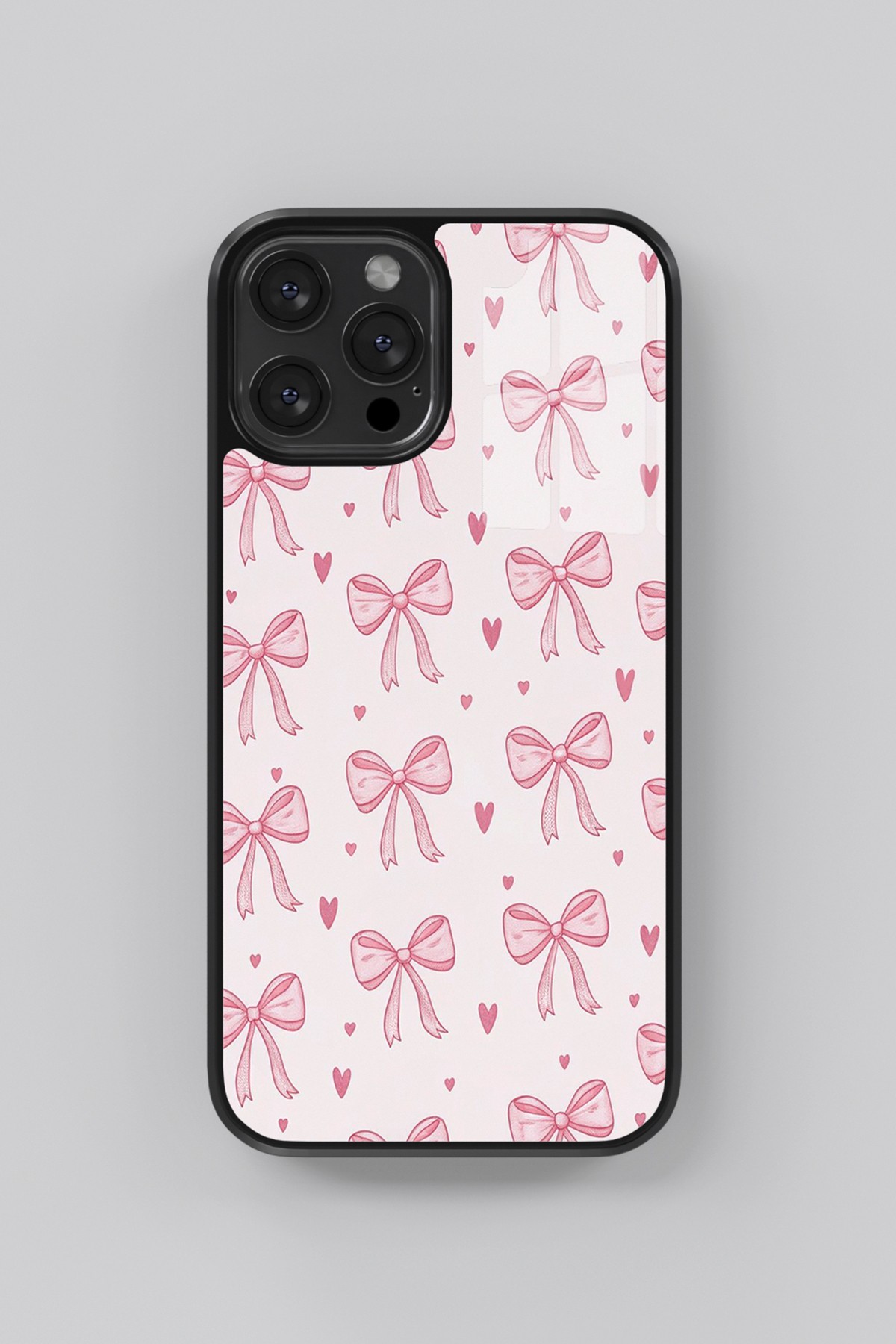  Pembe Noktalı Fiyonk Flexible Cam Kılıf
