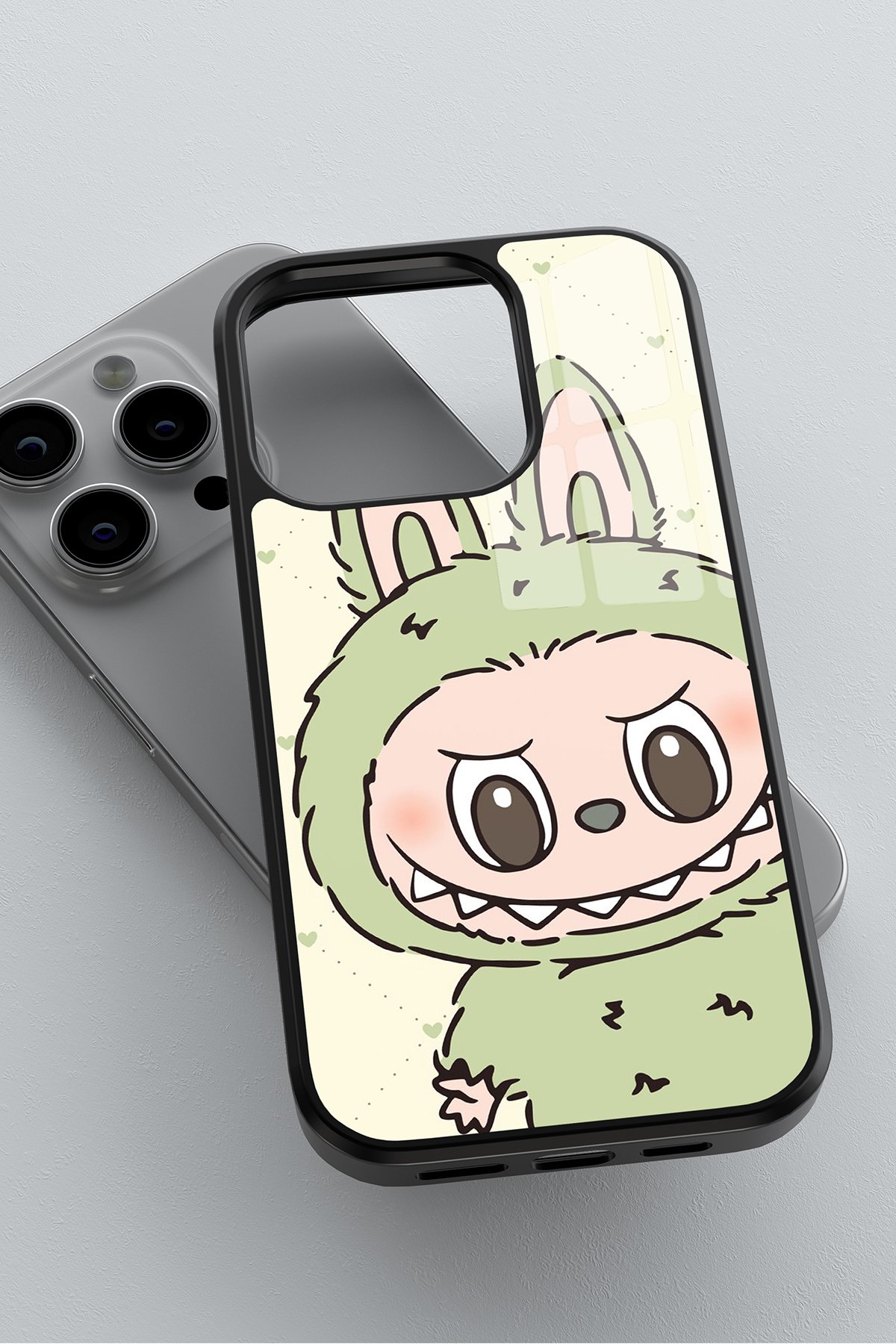 Labubu Sage Green Flexible Cam Kılıf