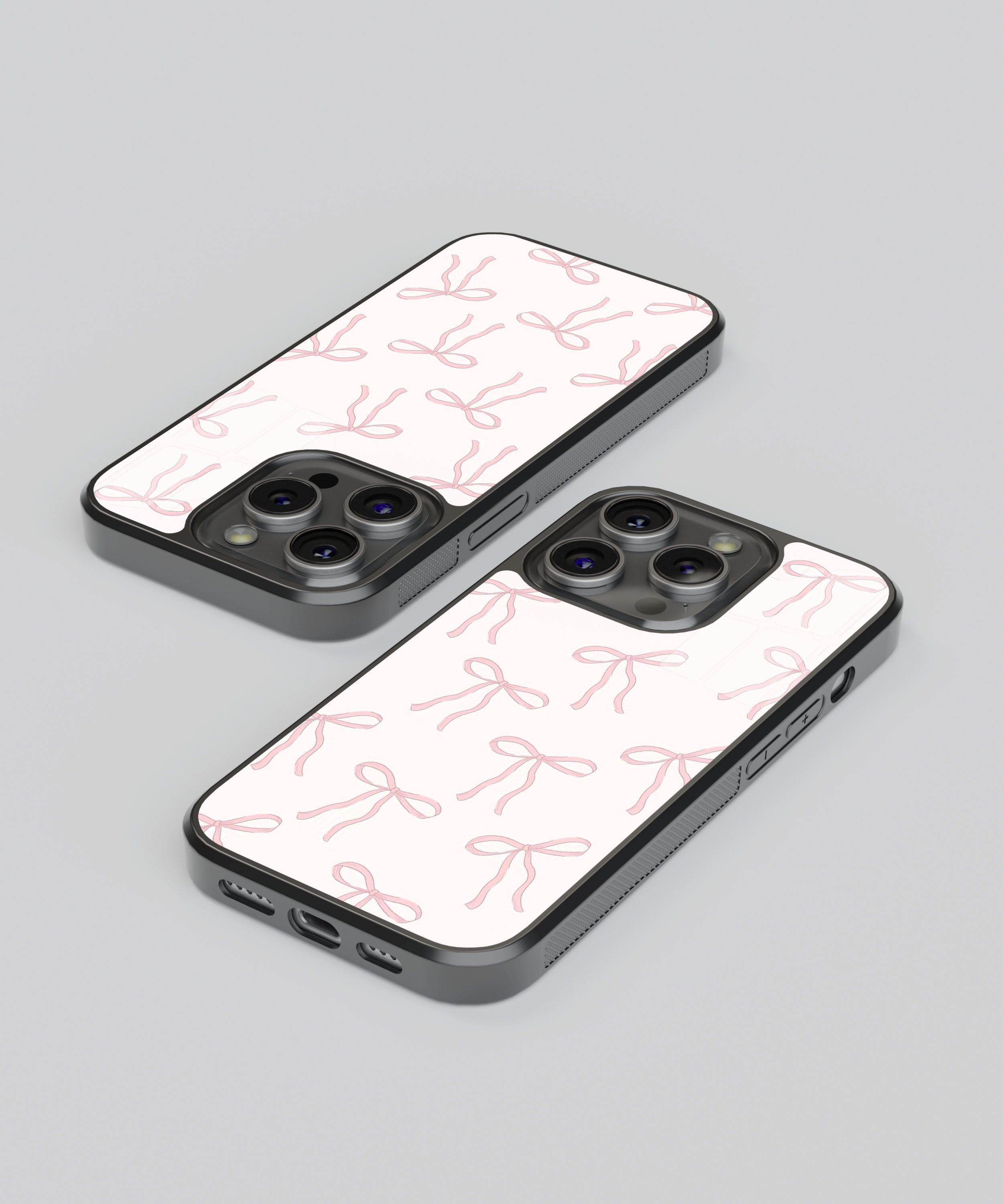 Pembe-Beyaz Flexible Cam Kılıf