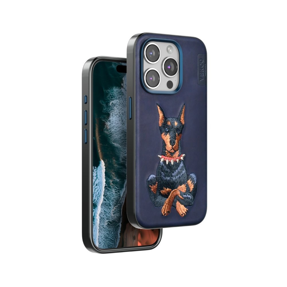 Venco iPhone 16 Pro Max Perma Desenli Telefon Kılıfı - Lacivert