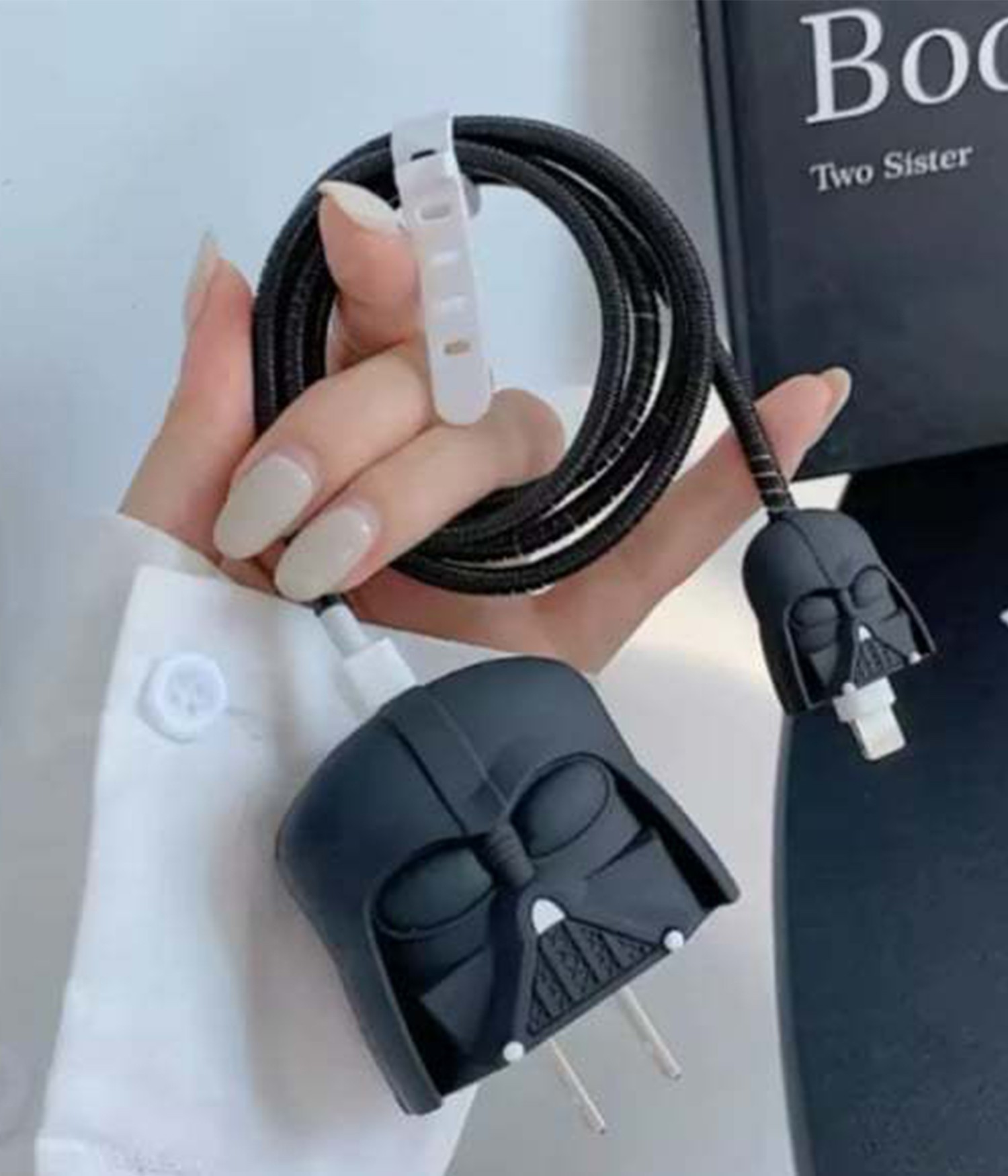 Iphone 18W/20W Uyumlu Şarj Aleti Kılıfı, Adaptör Ve Kablo Koruyucu Starwars Figürlü
