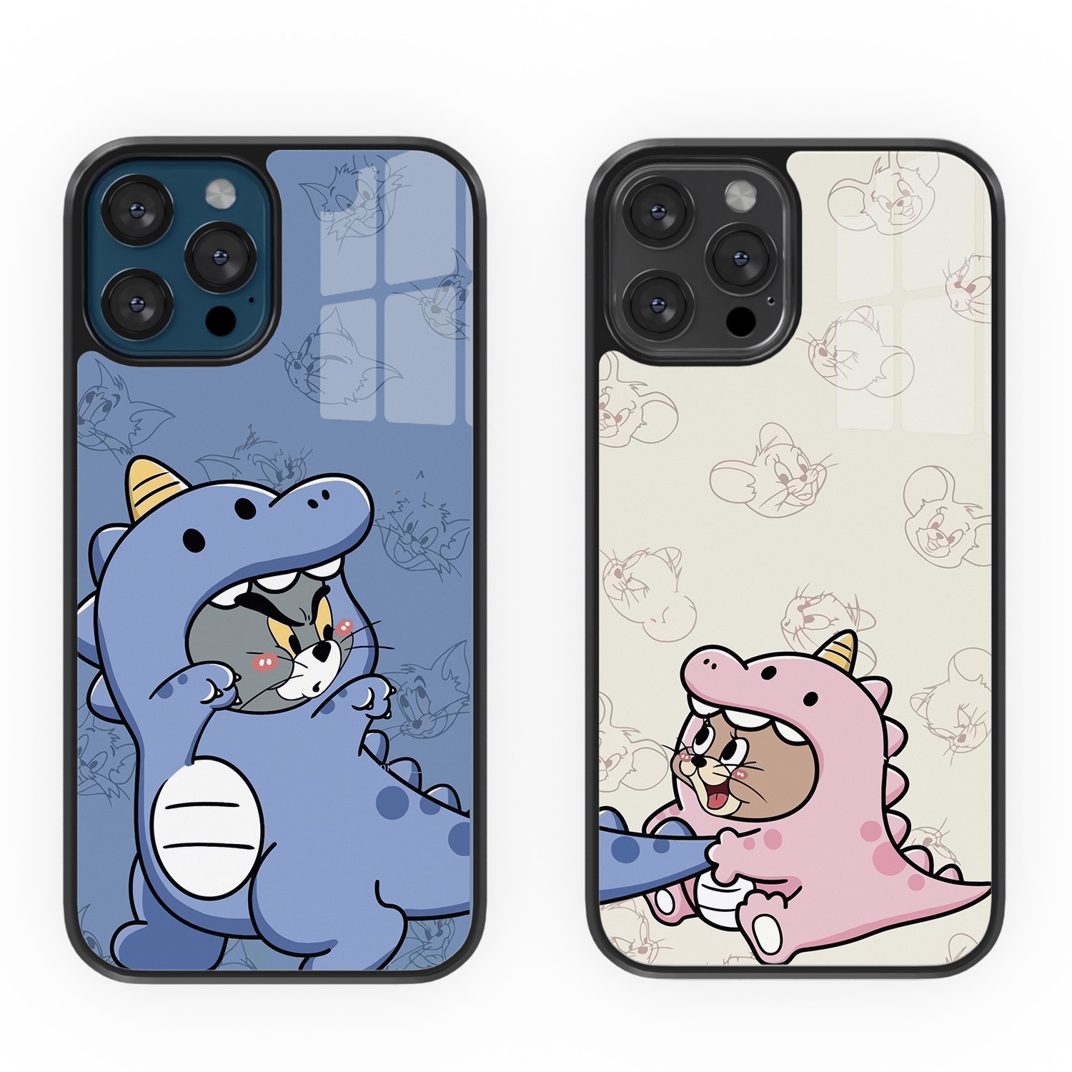 Tom-Jerry Çift Flexıble Cam Kılıf