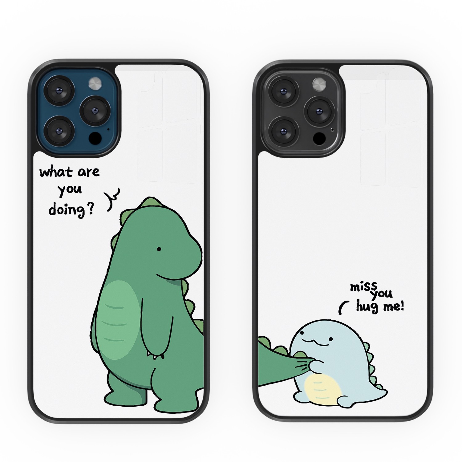 Dinosaur Çift Flexıble Cam Kılıf