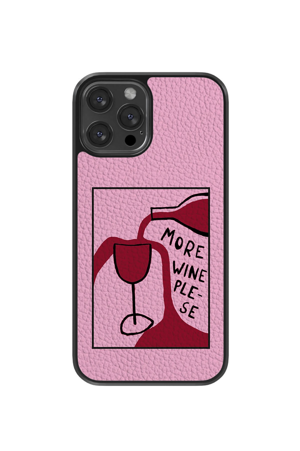 More Wine Please Vegie Deri Kılıf