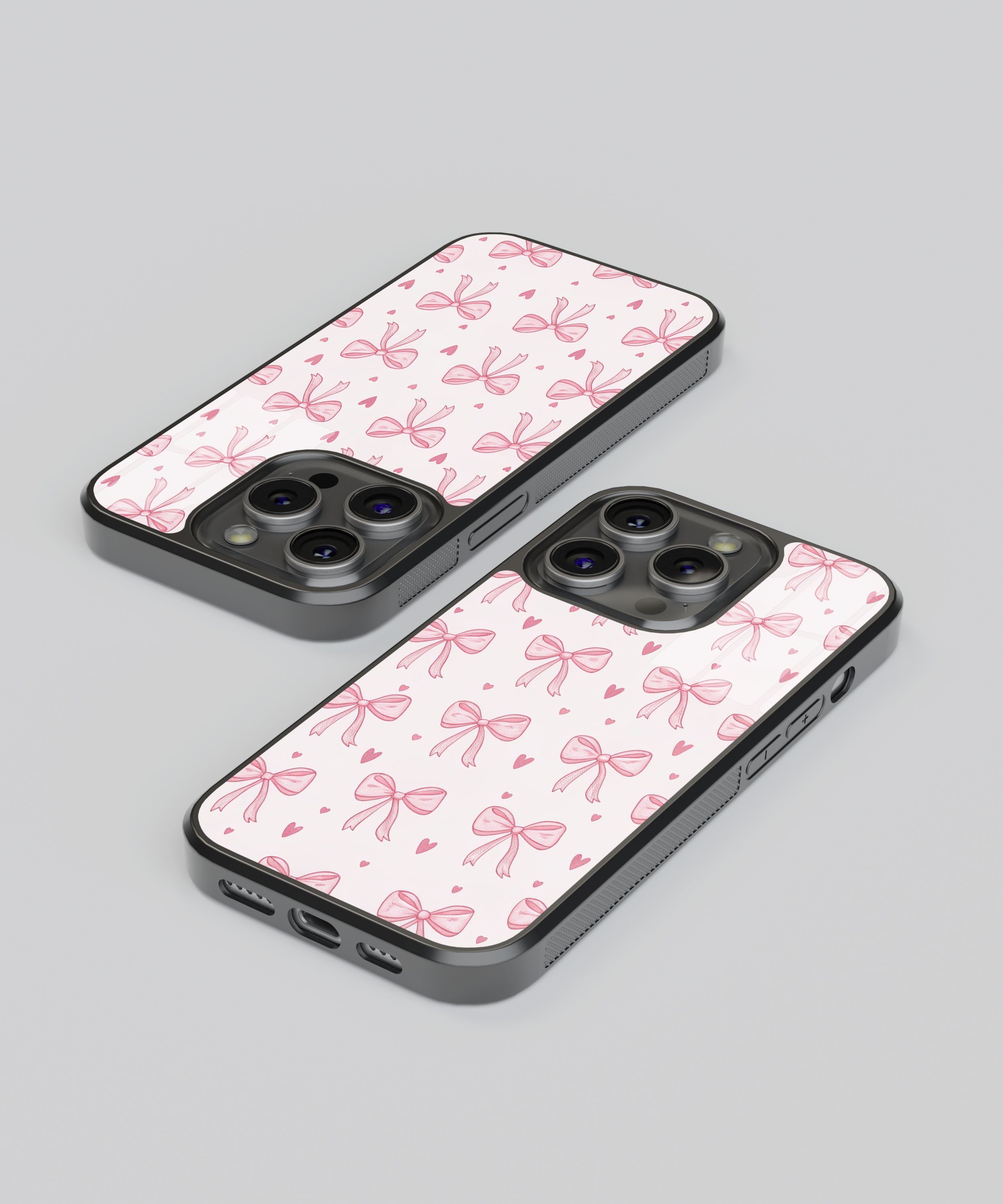  Pembe Noktalı Fiyonk Flexible Cam Kılıf