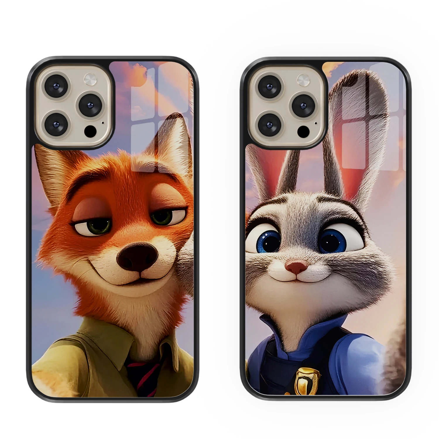Zootopia Couple Çift Flexible Cam Kılıf