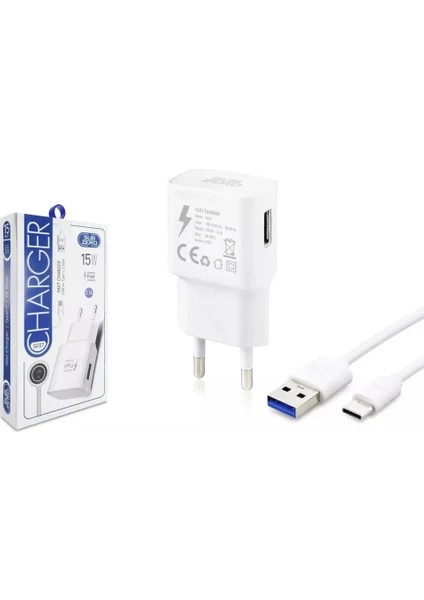 Subzero Usb to Type-C Şarj Cihazı Seti Beyaz