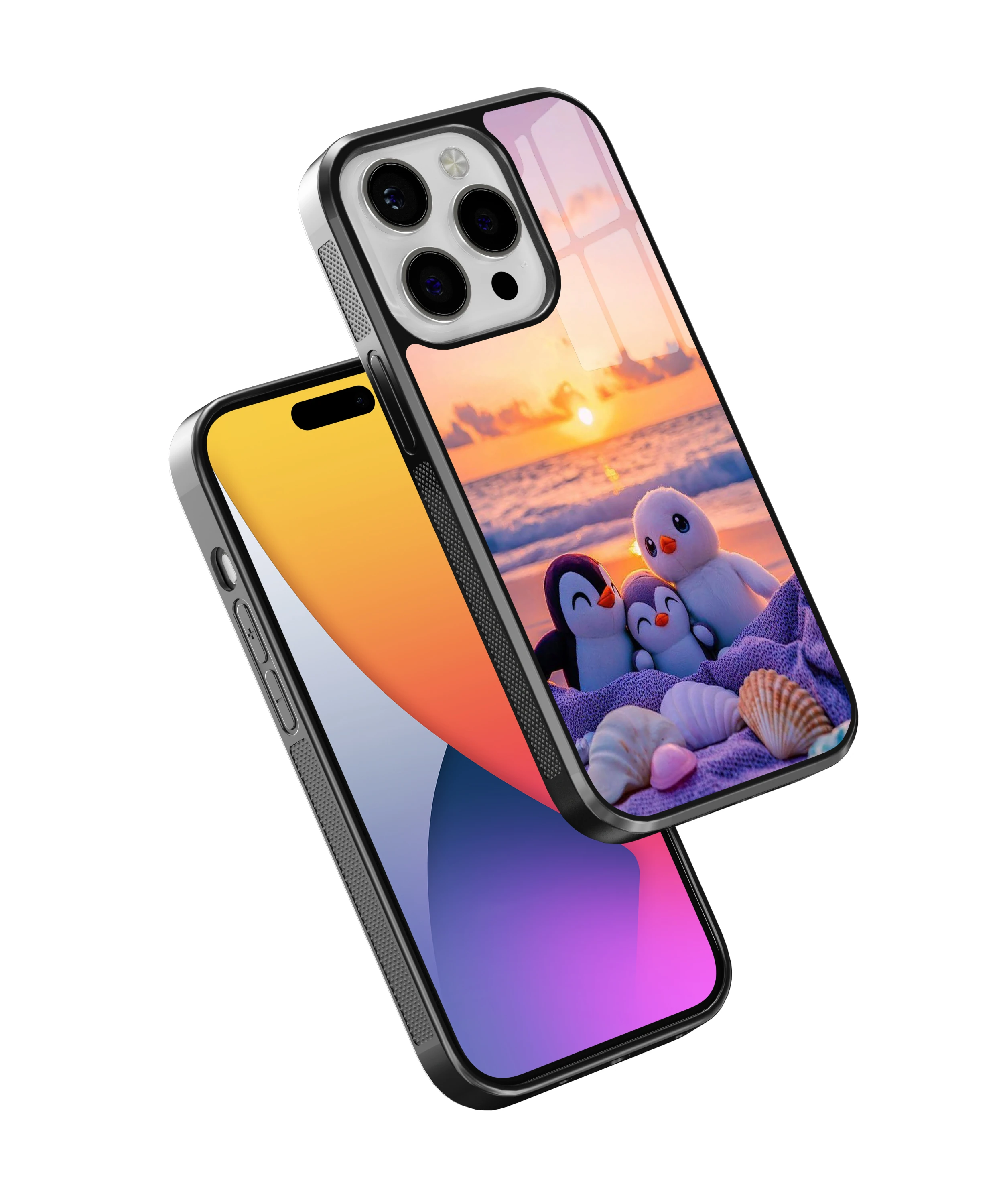 Penguın Famıly Flexible Cam Kılıf