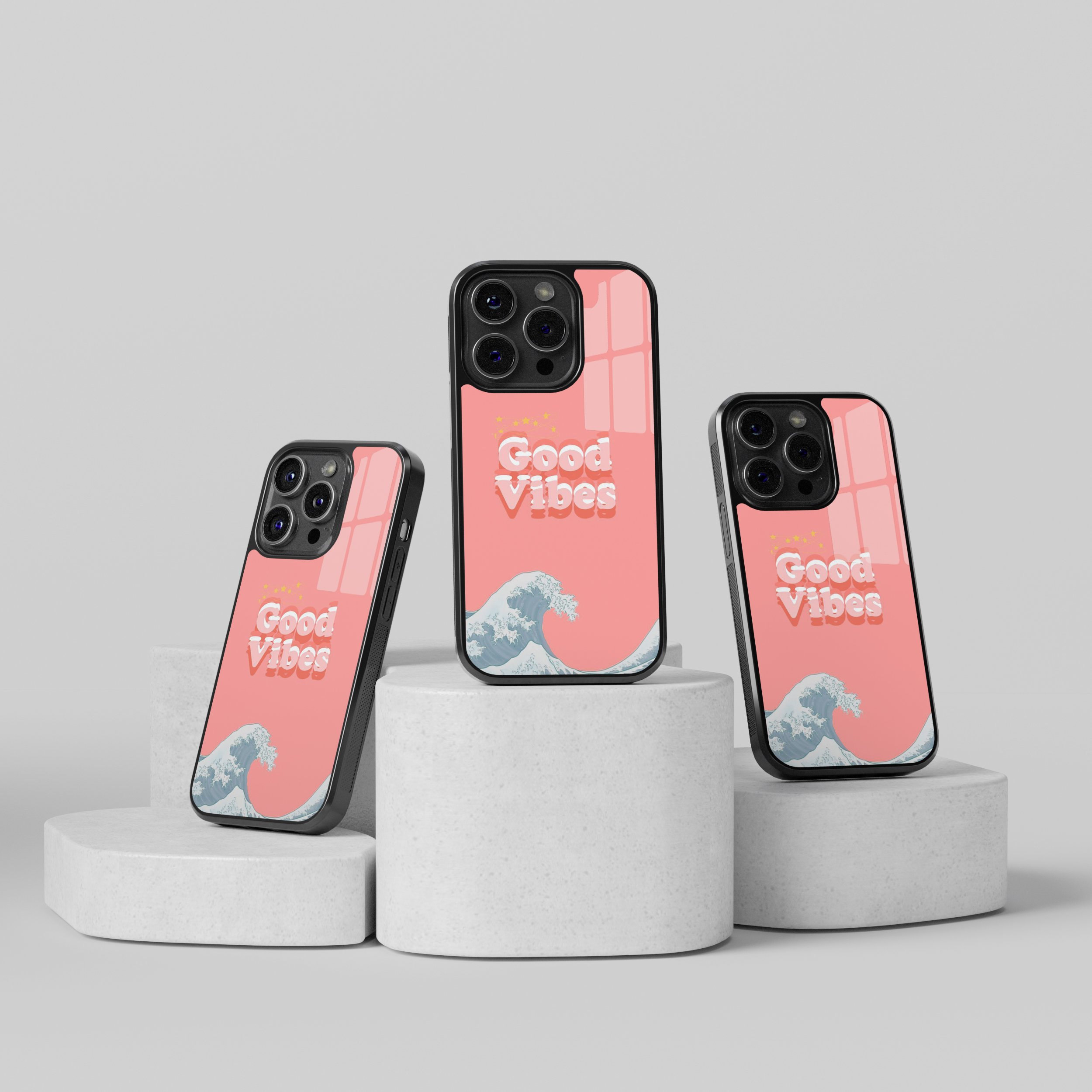Good Vıbes Pınk Flexible Cam Kılıf