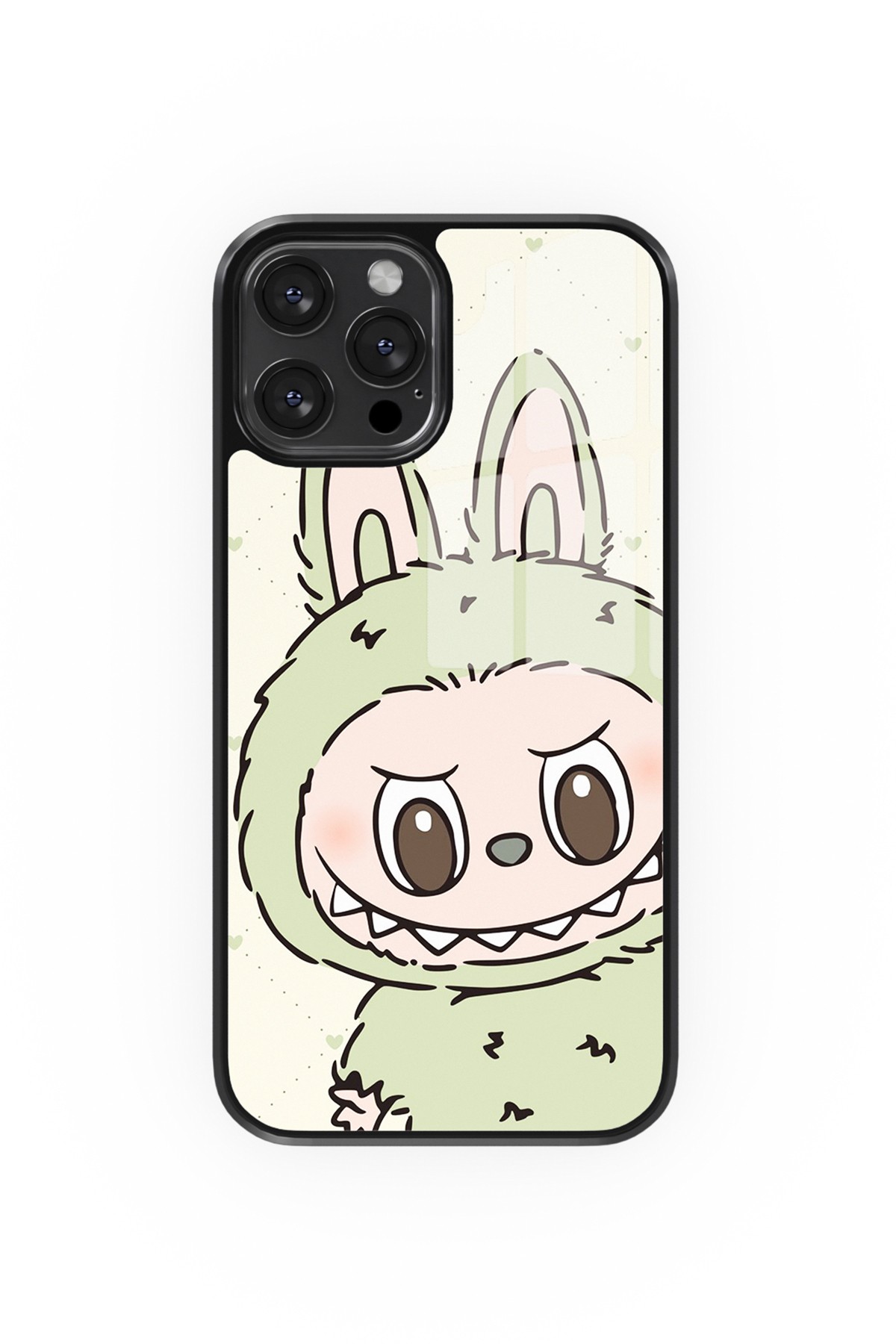 Labubu Sage Green Flexible Cam Kılıf