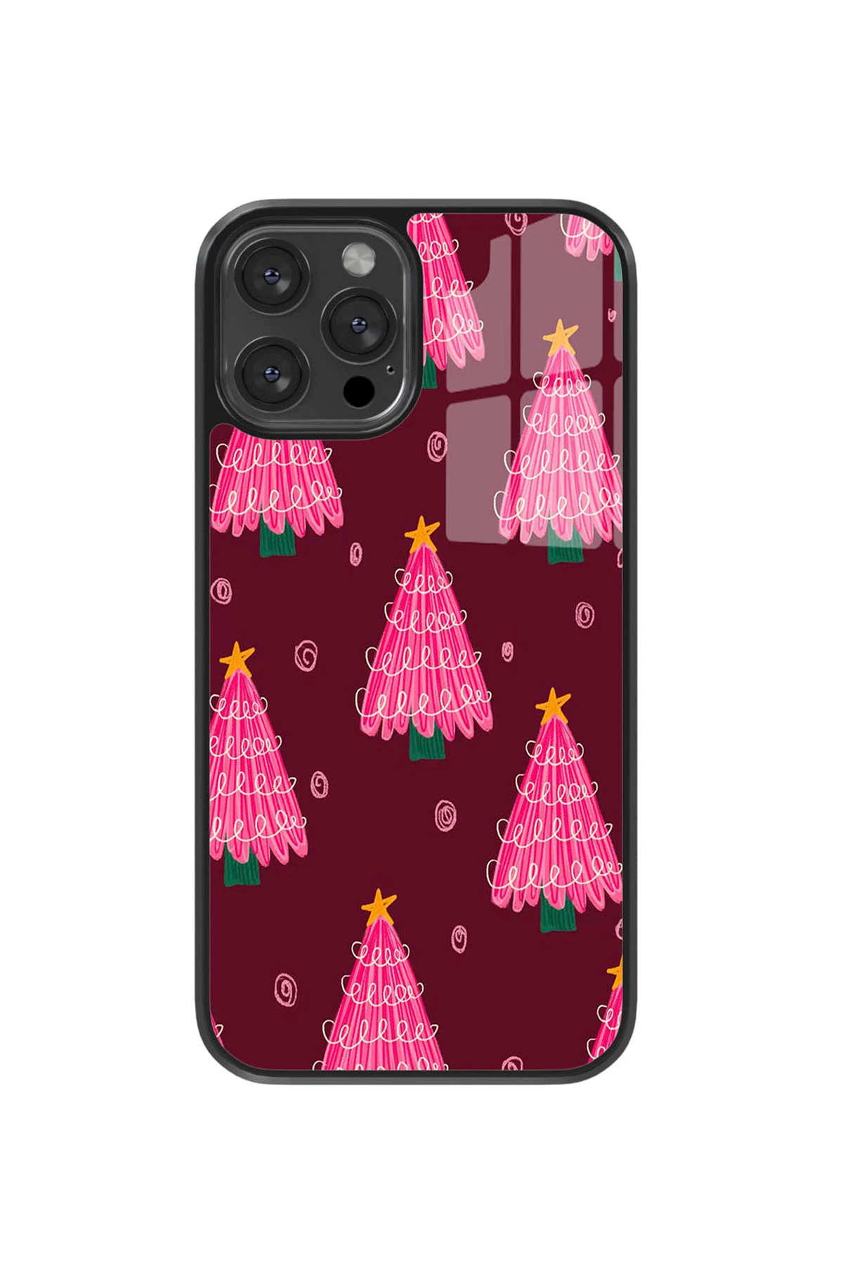 Pembe Noel Ormanı Kılıf