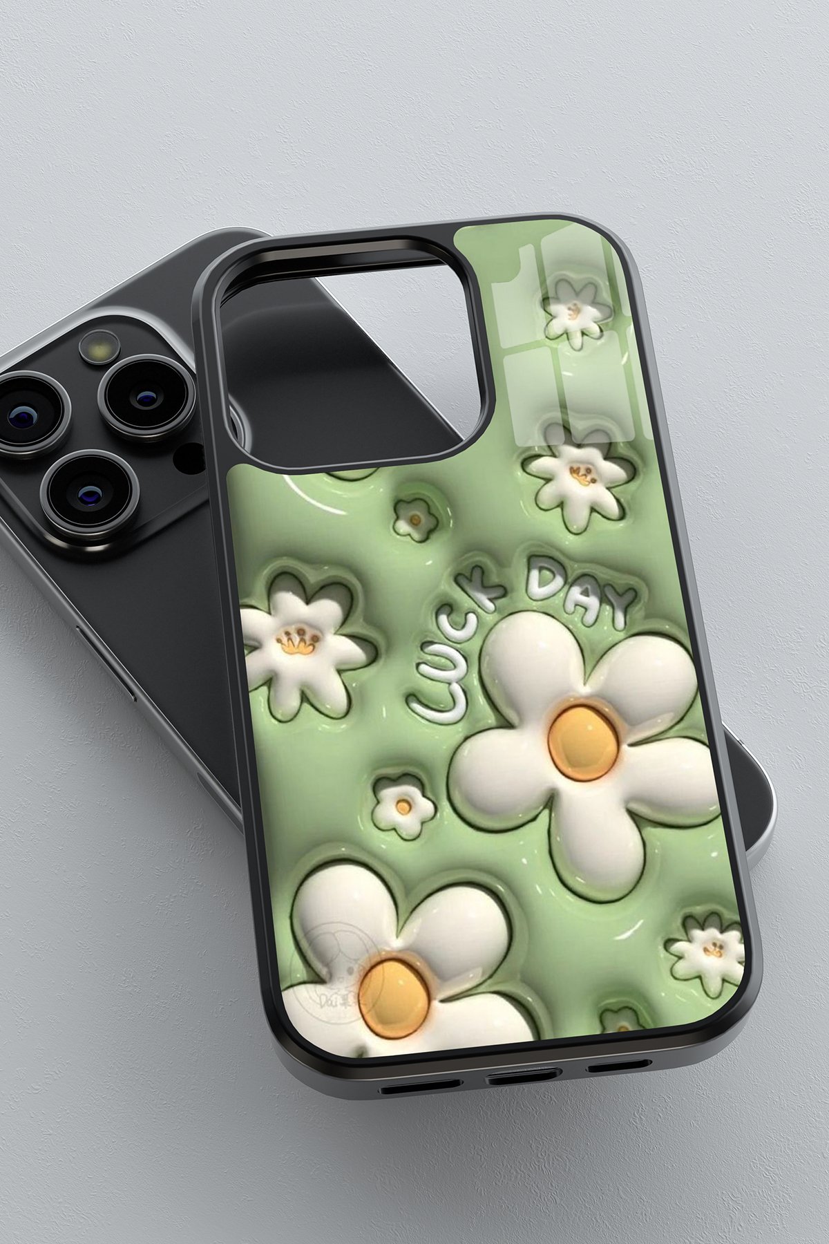 3D Luck Day Flower Flexible Cam Kılıf