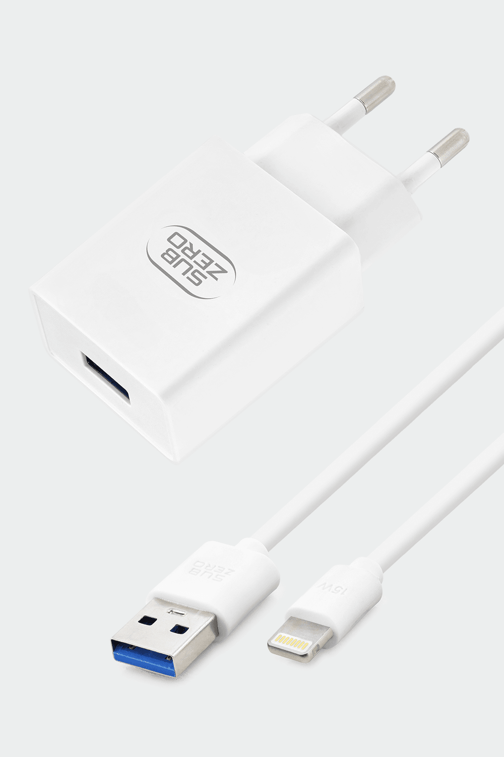Subzero Usb to Lightning Kablo Şarj Cihazı Beyaz