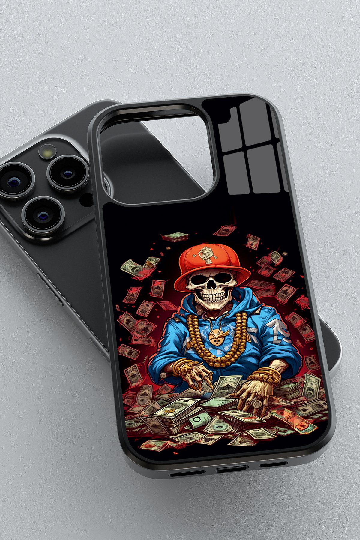 Skeleton Dollar Flexible Cam Kılıf