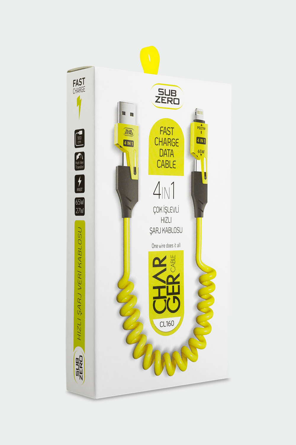 Subzero 4IN1 Çok İşlevli Şarj Kablosu
