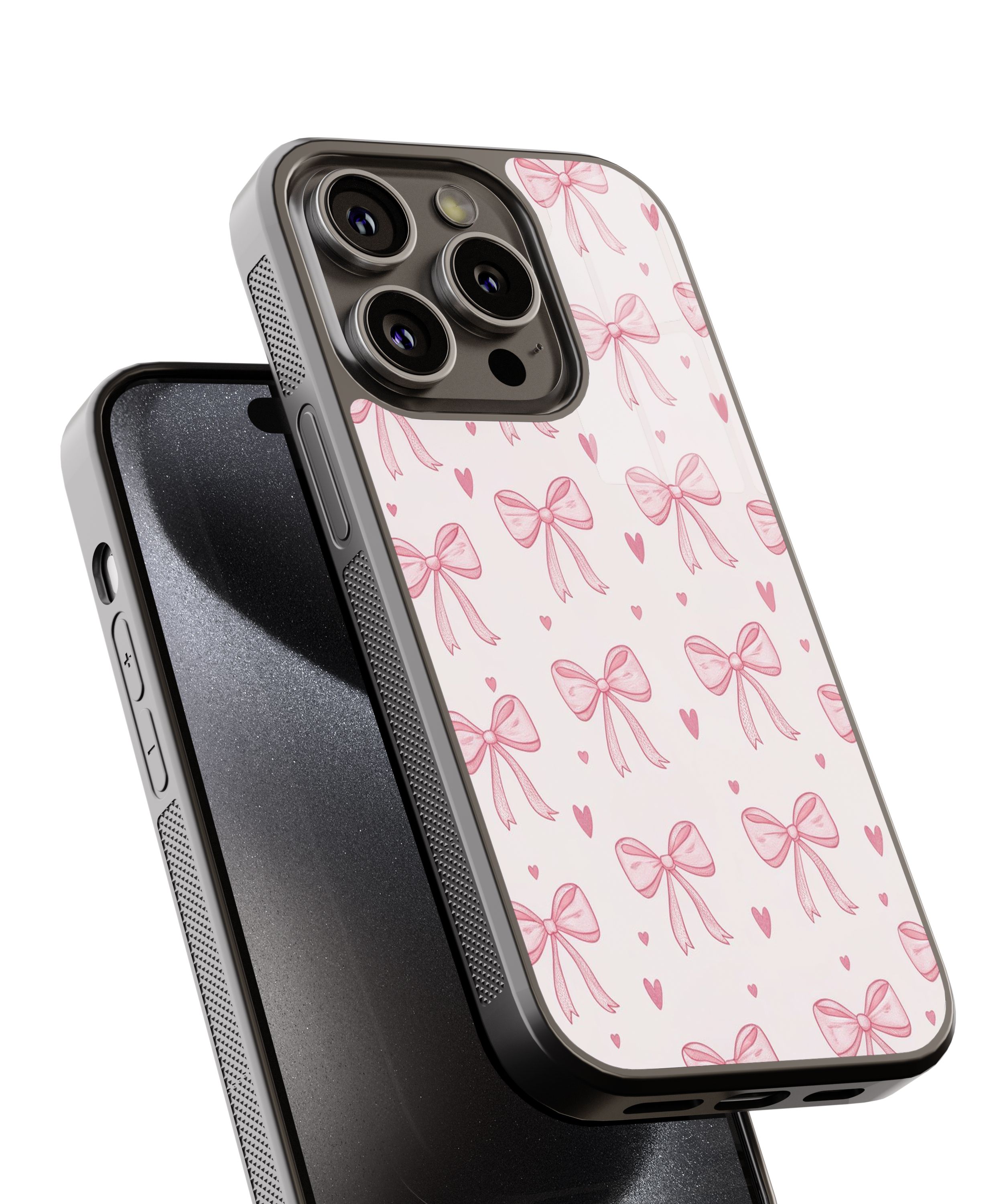  Pembe Noktalı Fiyonk Flexible Cam Kılıf