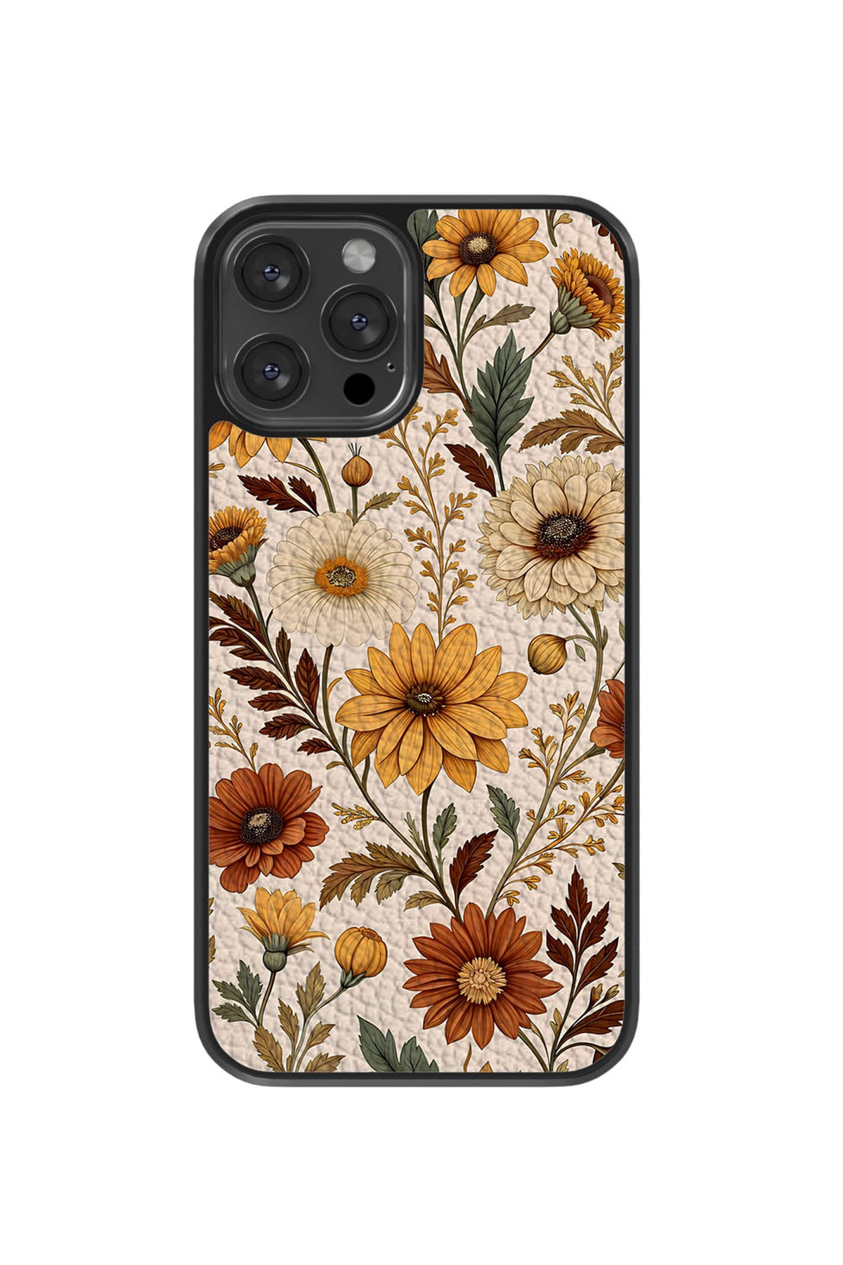Golden Blooms Vegie Deri Kılıf